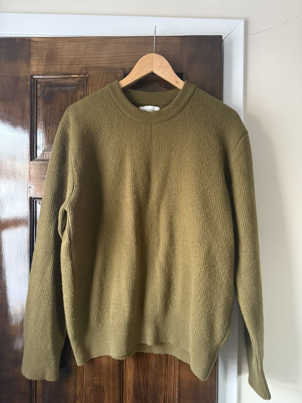 Oliver Spencer Oliver Spencer Blenheim Jumper - Hartwell Olive Green Size US M / EU 48-50 / 2 - 1 Thumbnail