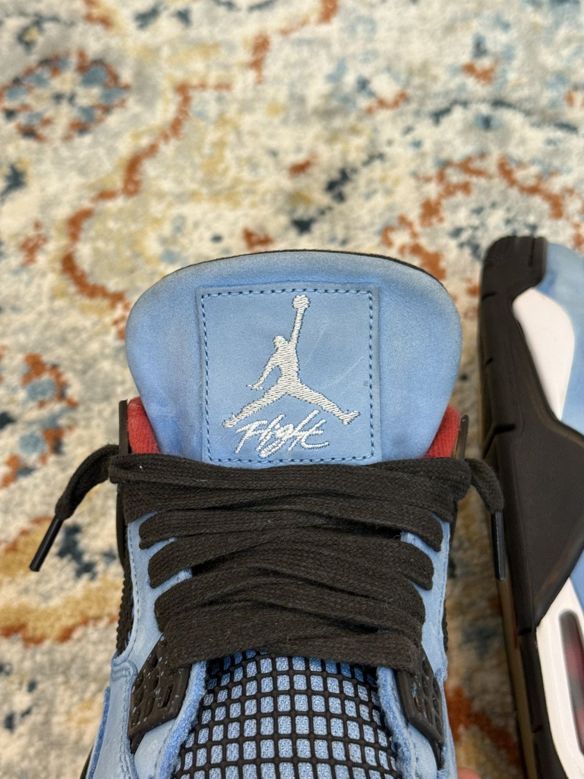 Jordan Brand × Travis Scott Travis Scott x Air Jordan 4 Blue Trainers HiTop high shoes Size US 8 / EU 41 - 6 Thumbnail