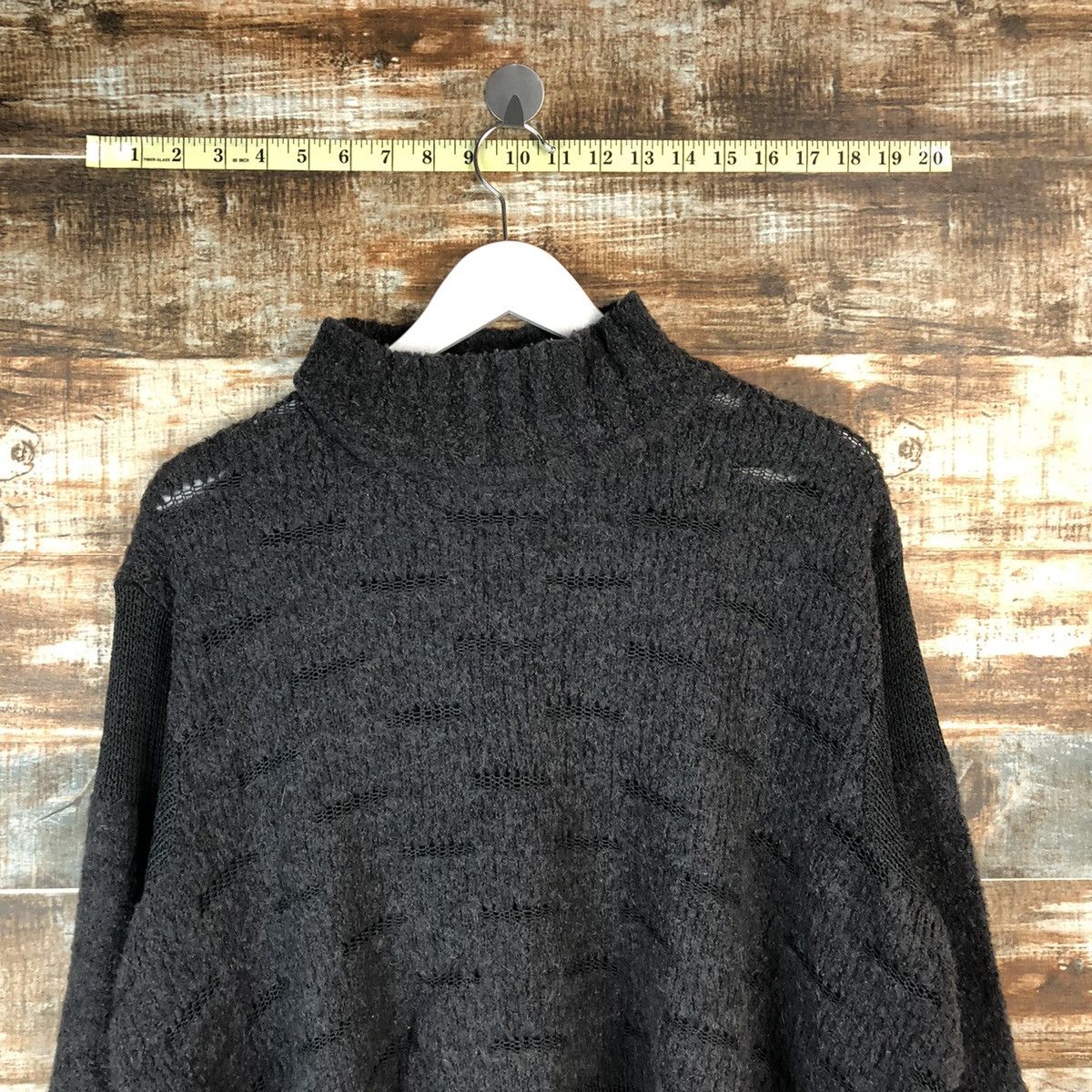 Homespun Knitwear × Japanese Brand Linea Piu japan Grey ripped Knitwear #A1731 Size US M / EU 48-50 / 2 - 4 Thumbnail