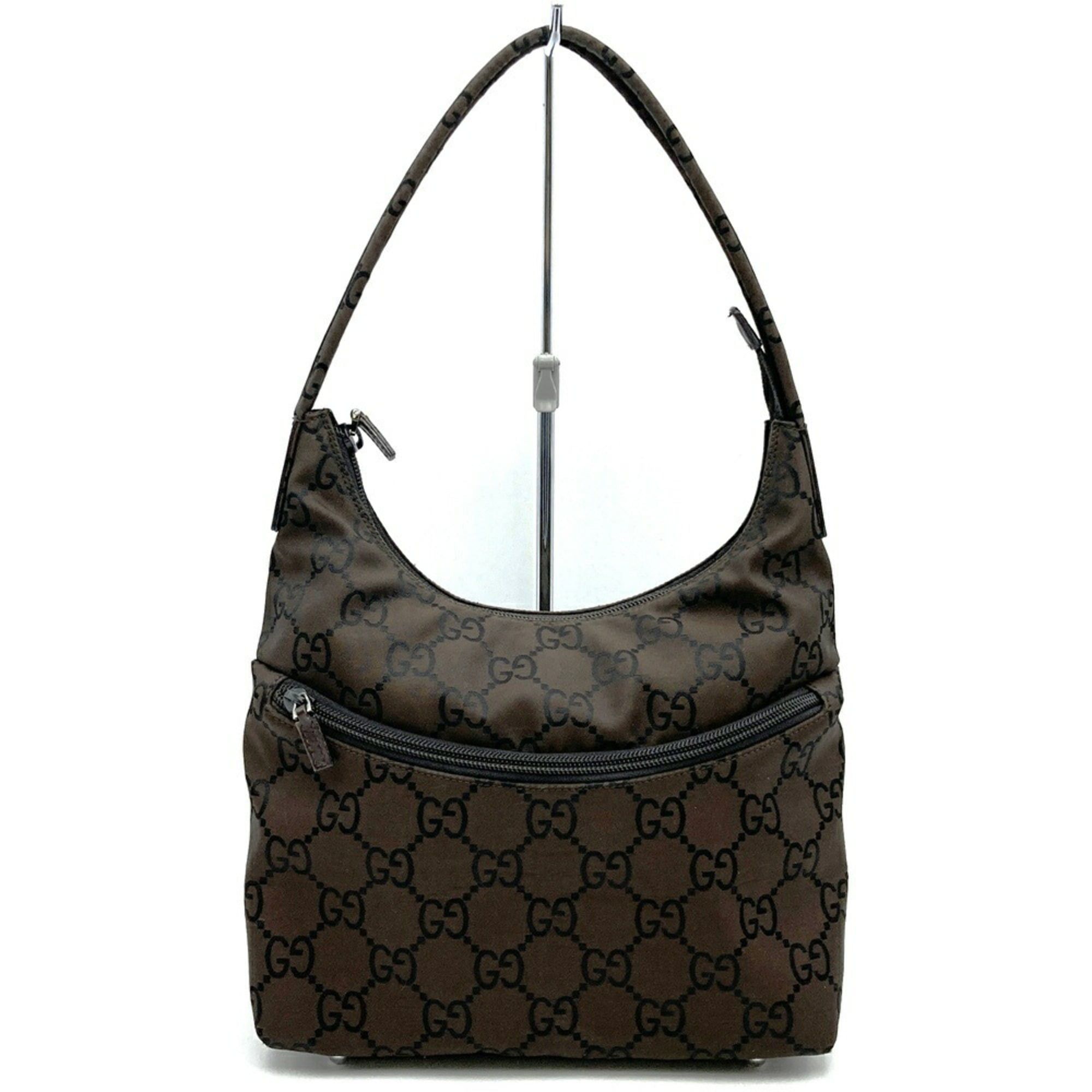 Gucci GUCCI 001 3386 Shoulder Bag/Handbag, GG Nylon, Brown, Women's Size ONE SIZE - 1 Thumbnail