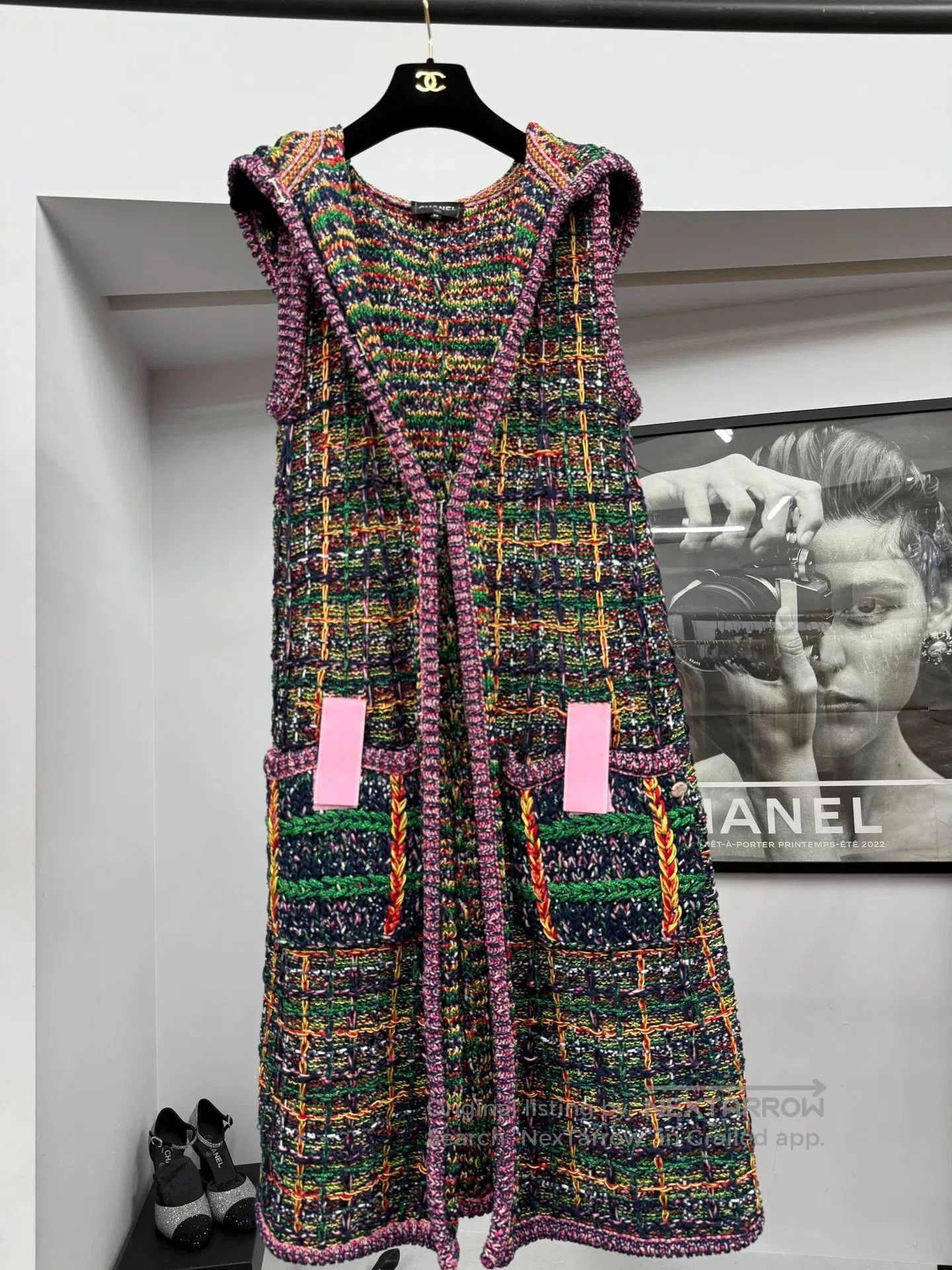 Chanel Chanel Multi Knit Hooded Vest Coat. Size US M / EU 48-50 / 2 - 1 Thumbnail