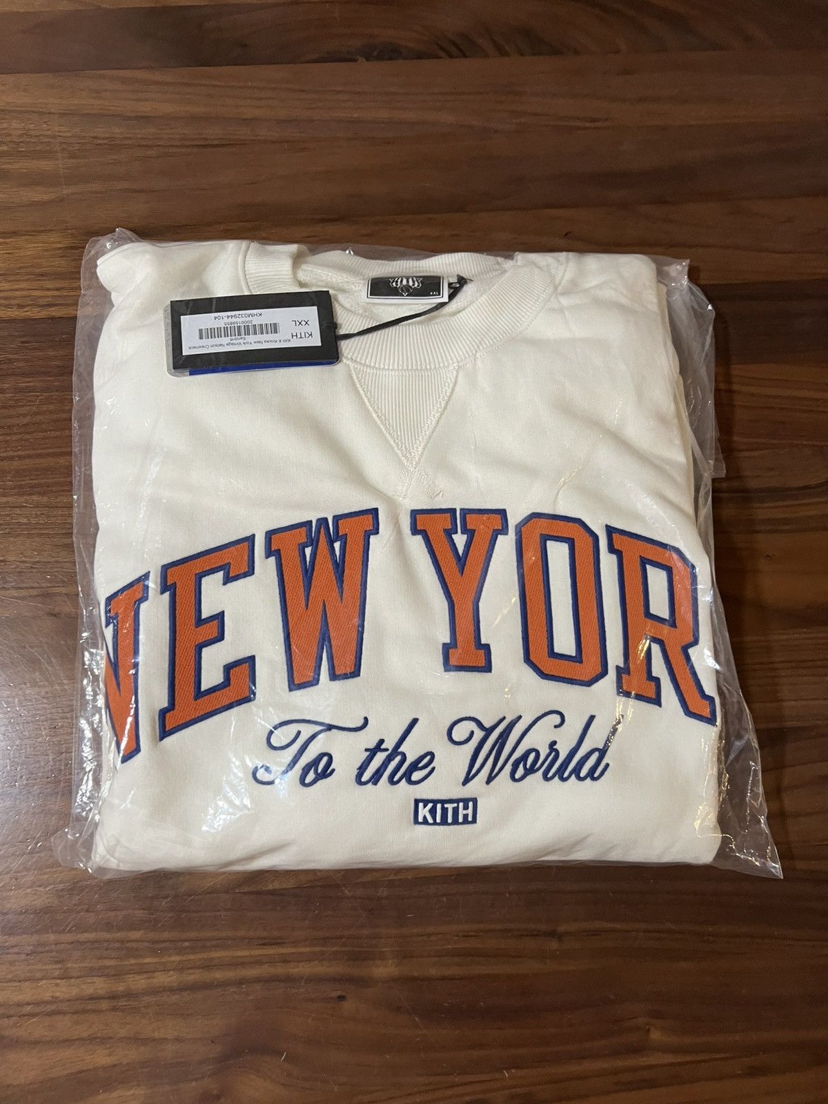 Kith Kith for the NY Knicks Vintage Nelson Crewneck Sandrift XXL Size US XXL / EU 58 / 5 - 6 Thumbnail