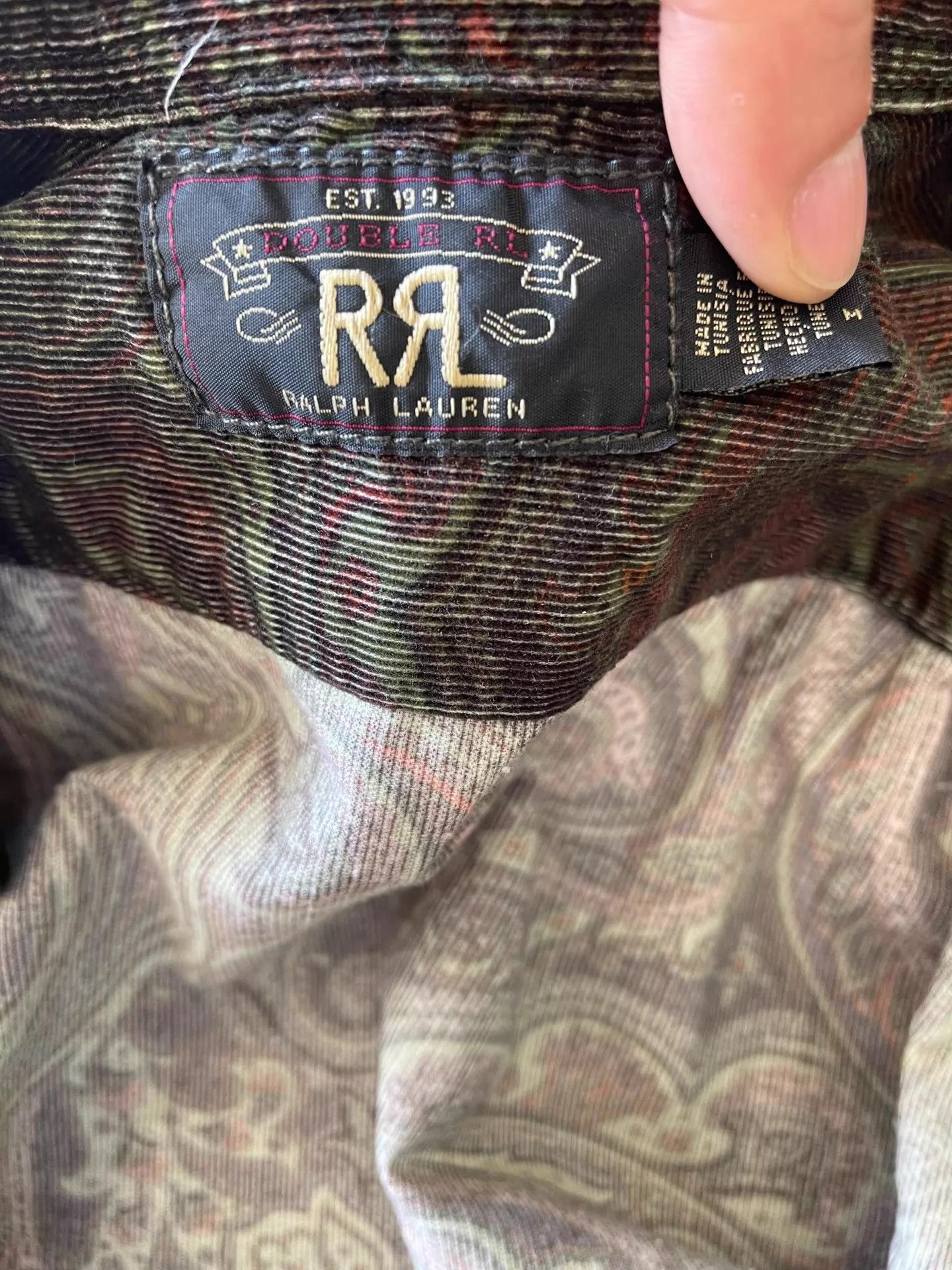 RRL Ralph Lauren RRL New Subtle Paisley Western Old Money M Jacket Size US M / EU 48-50 / 2 - 4 Thumbnail