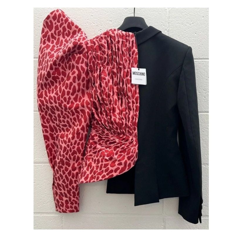 Moschino AW21 Moschino Couture Jeremy Scott Jacket Pink Leopard Spots Size M / US 6-8 / IT 42-44 - 8 Thumbnail