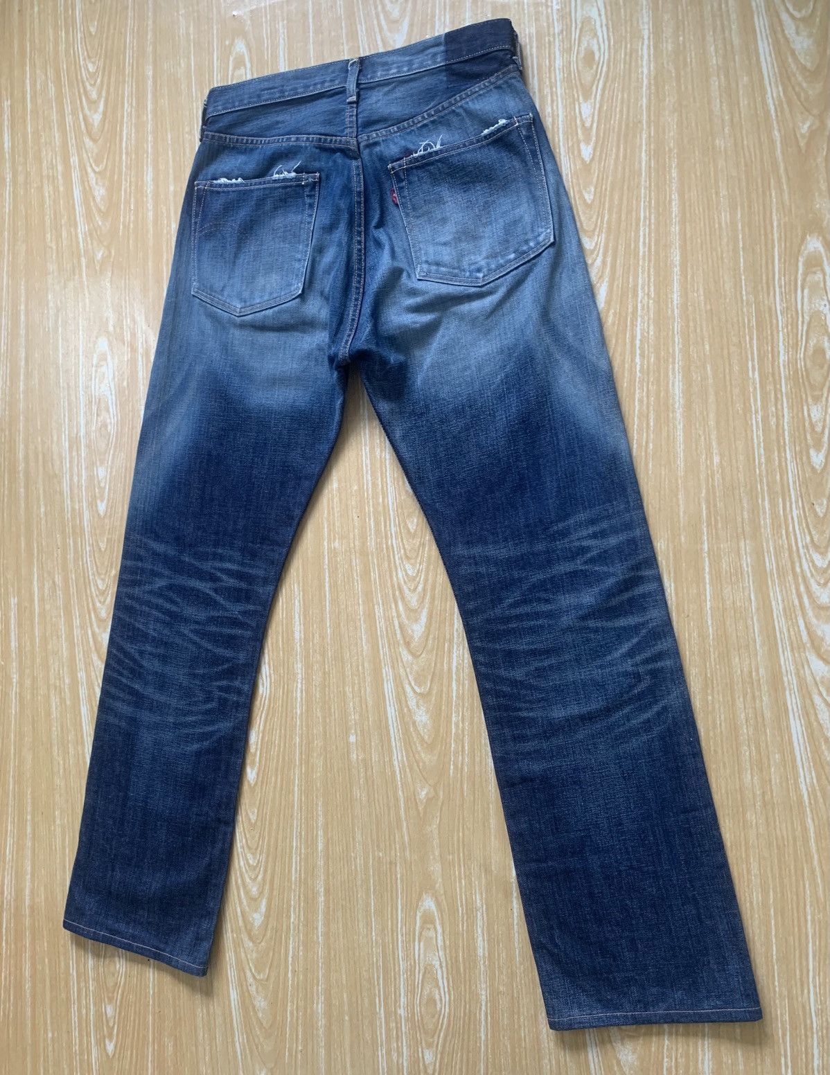 Levi's Distressed Levis Lot44501 WW2 Repro Selvedge Made In Japan Size US 30 / EU 46 - 7 Thumbnail