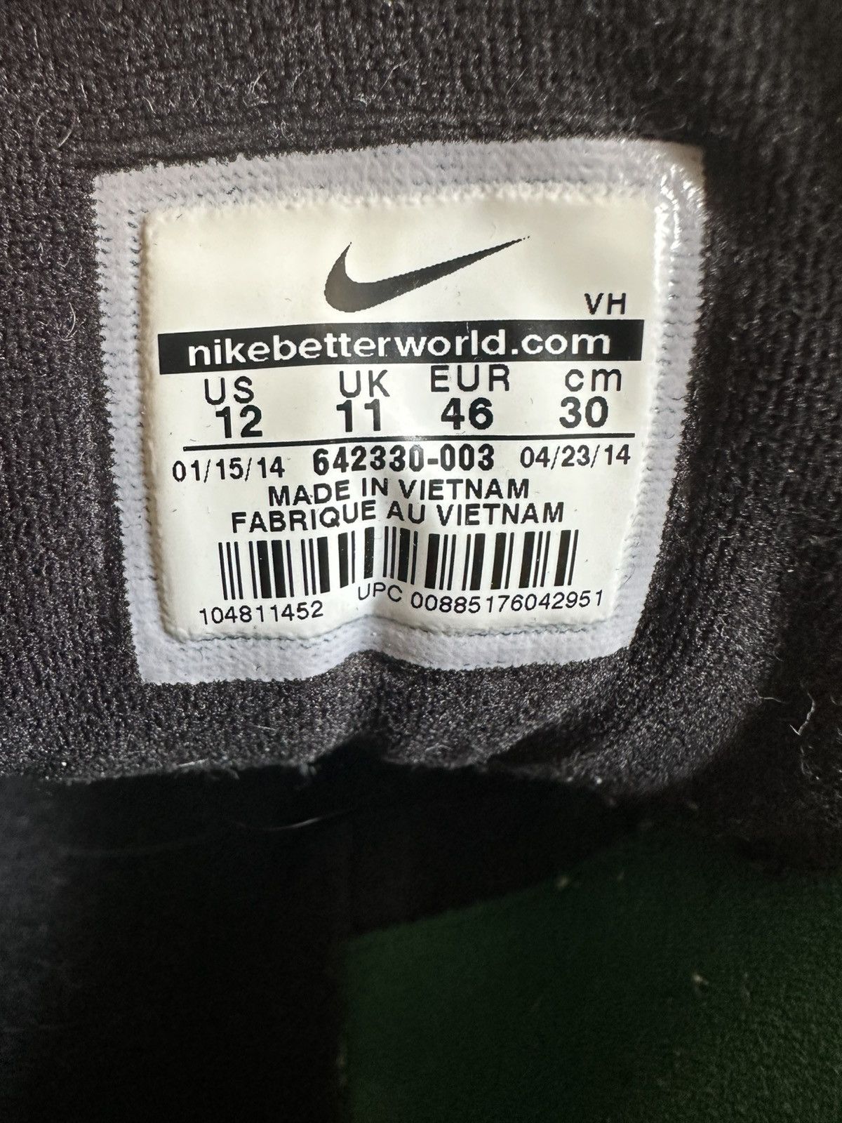 Nike Nike Air Raid "live together , play together" size 12 2014 Size US 12 / EU 45 - 7 Thumbnail