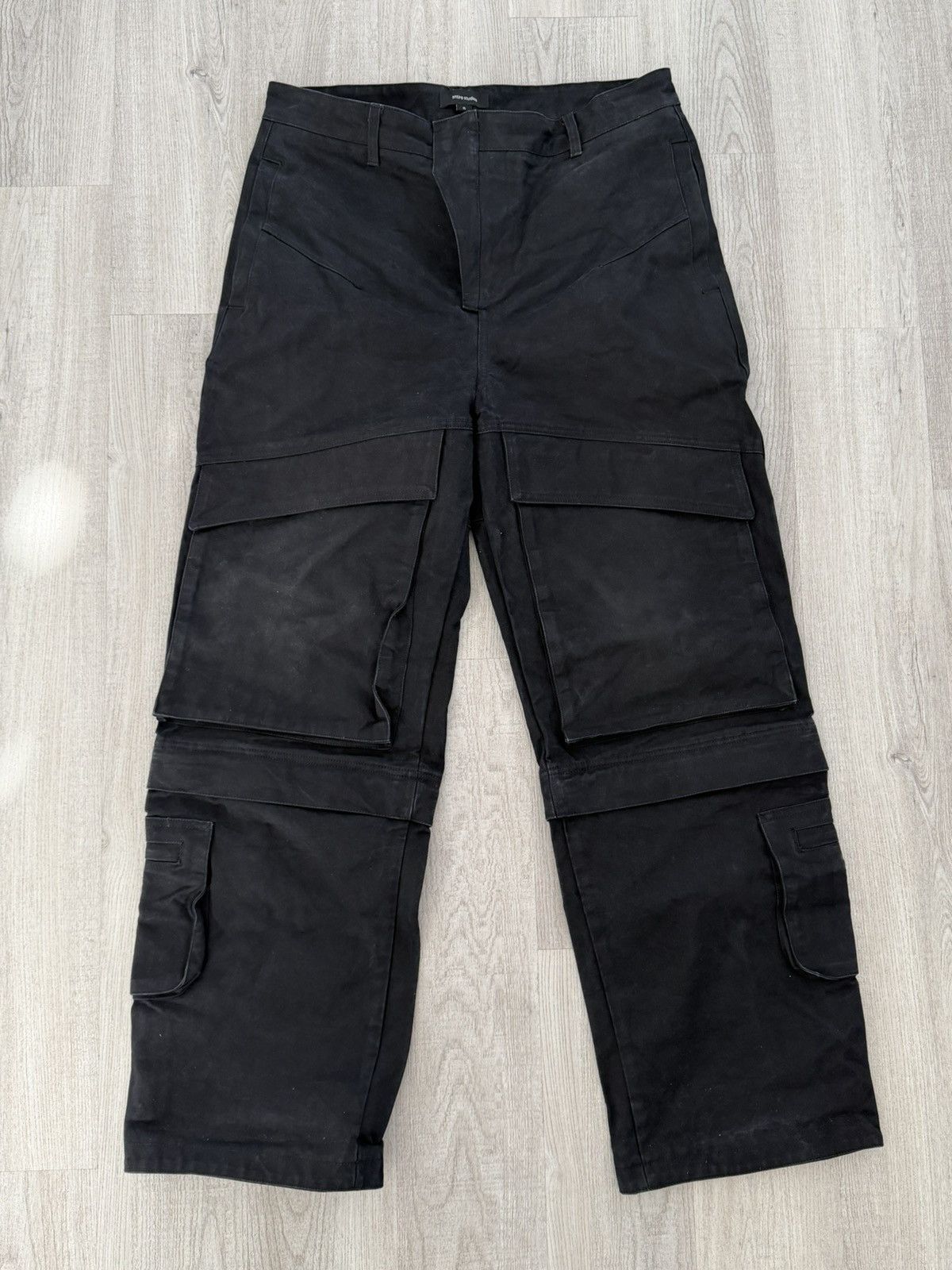 Entire Studios Entire Studios Heavy Canvas Wide Leg Cargo Pants 36 Size US 36 / EU 52 - 2 Thumbnail