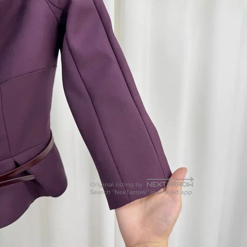 Dior Dior Wine Red Wool Blend Ladies Jacket . Size S / US 4 / IT 40 - 4 Thumbnail