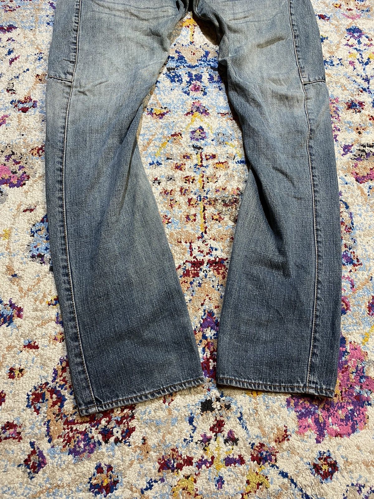 Japanese Brand Dominate Handcrafted Double Waisted Twisted Leg Jeans W30 Size US 30 / EU 46 - 10 Thumbnail