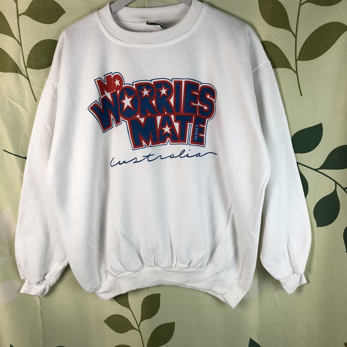 Designer × Vintage No Worries Mate Australian collection Sweathshirt #7458 Size US L / EU 52-54 / 3 - 3 Thumbnail