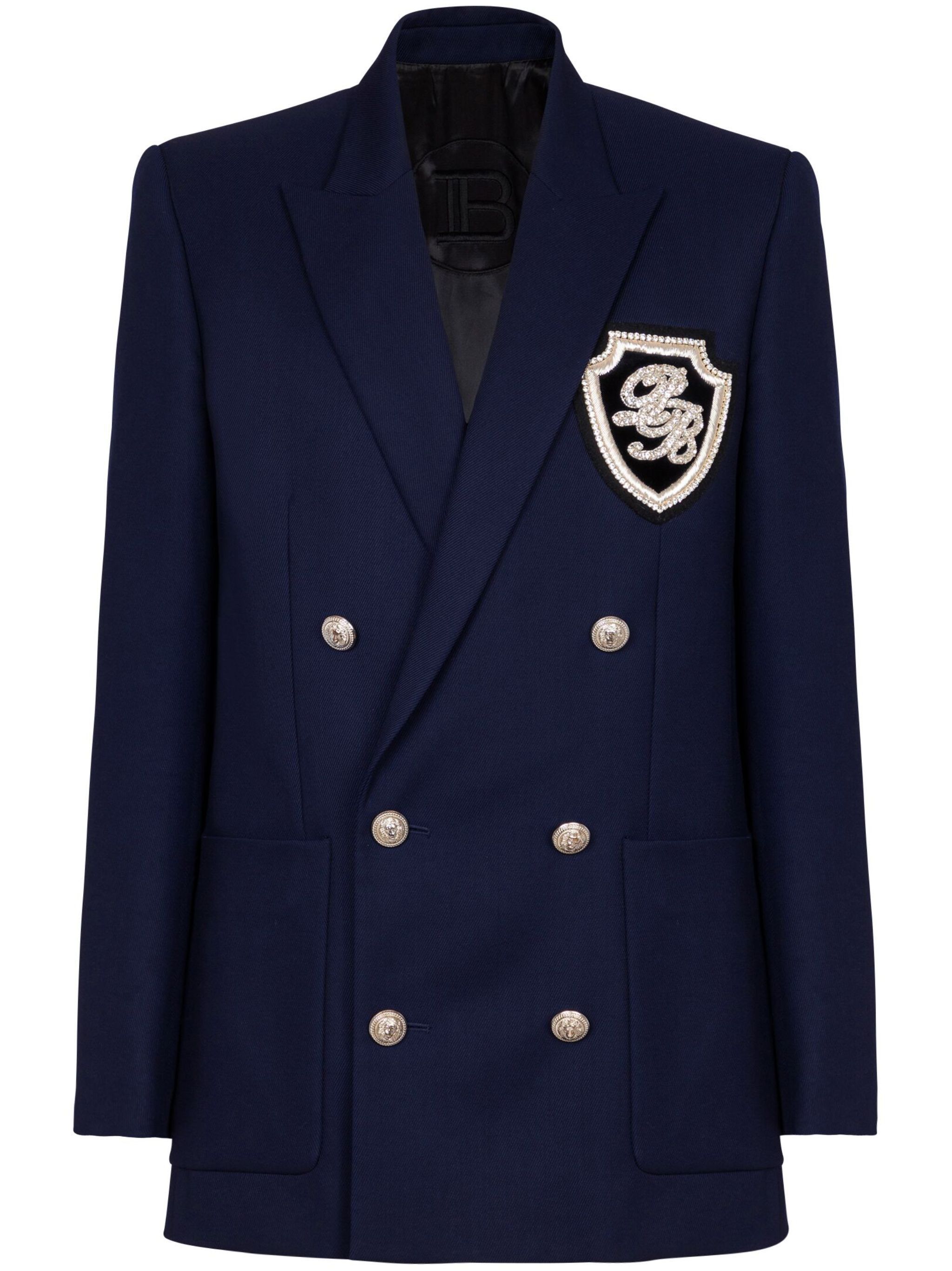 o1s1wg110125 Monogram Blazer in Blue