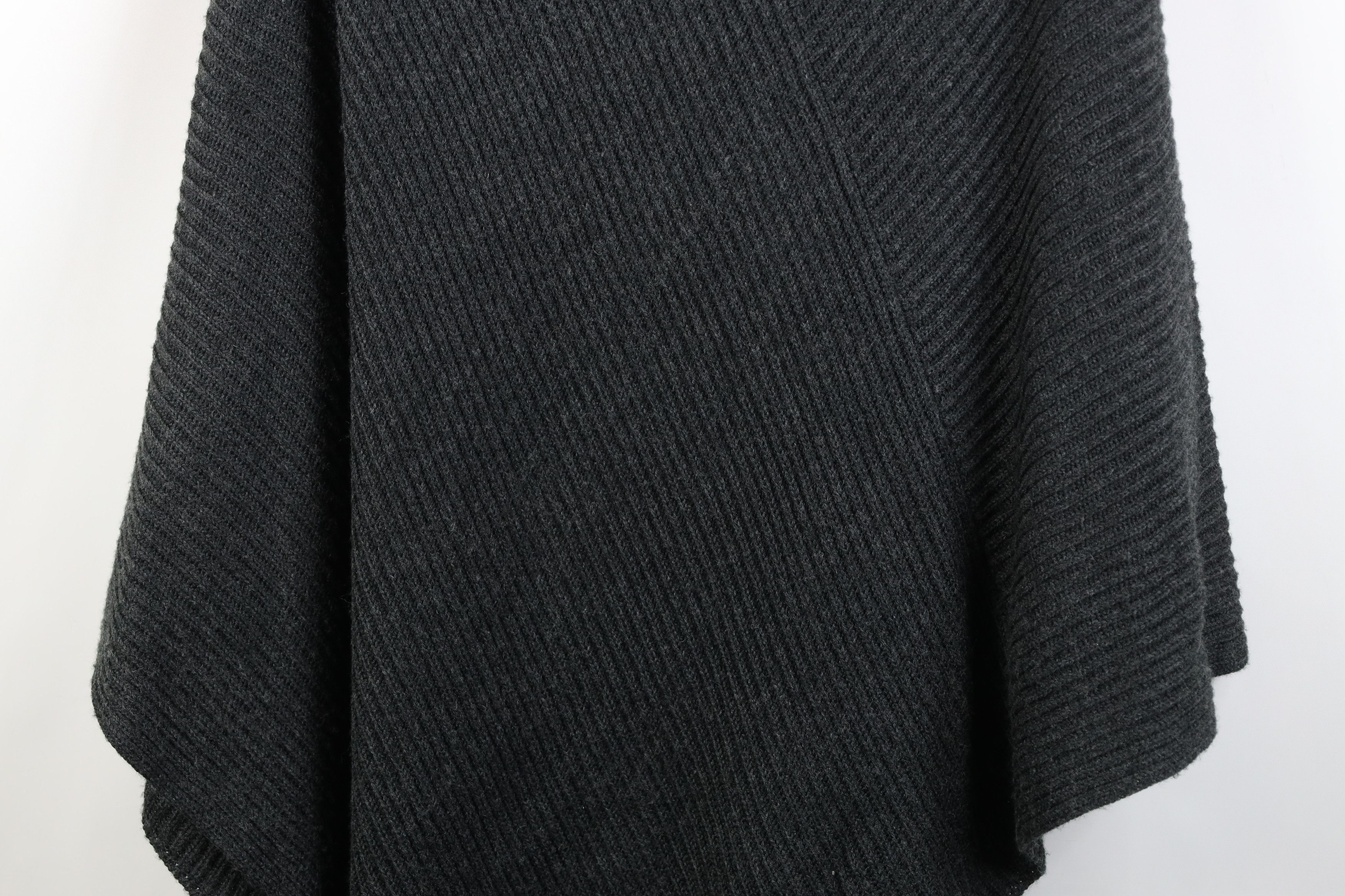 Soft Surroundings Soft Surroundings Ribbed Knit Turtleneck Sweater Cape Size ONE SIZE - 3 Thumbnail