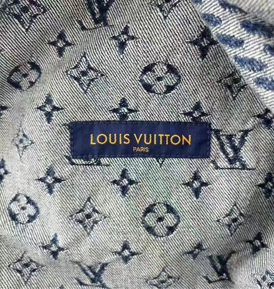 Louis Vuitton Louis Vuitton Nigo Denim Logo Jacket. Size US L / EU 52-54 / 3 - 4 Thumbnail