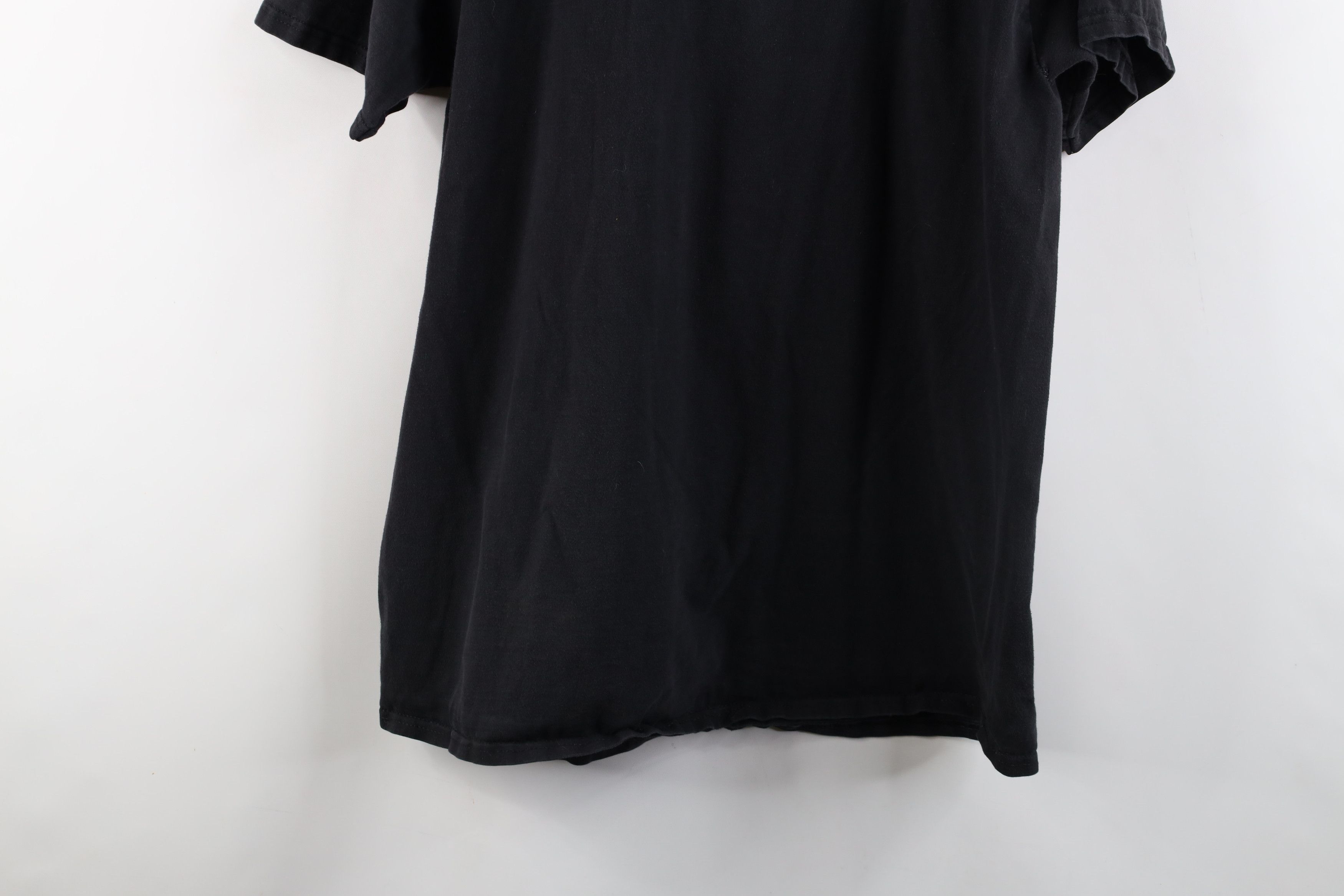 Vintage Vintage 90s Streetwear Blank Heavy Cotton T-Shirt Black Size US L / EU 52-54 / 3 - 12 Thumbnail