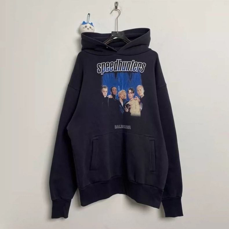 Balenciaga Balenciaga Electro-optic blue speedhunters portrait print Size US S / EU 44-46 / 1 - 1 Thumbnail
