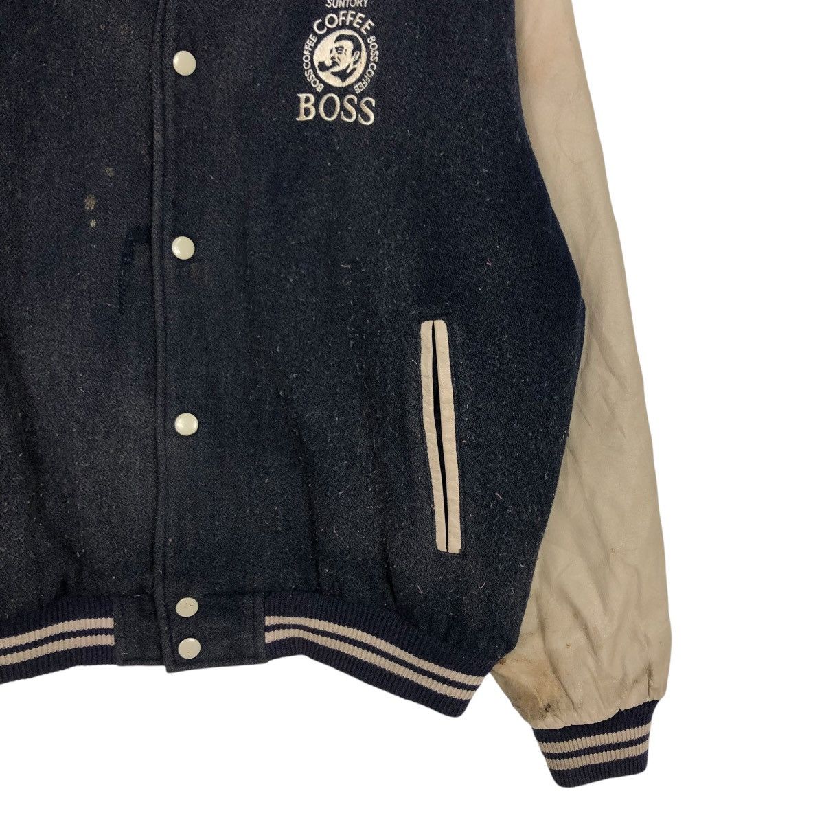 Japanese Brand 🔥VINTAGE BOMBER JACKET SUNTORY BOSS COFFEE BIG LOGO Size US M / EU 48-50 / 2 - 7 Thumbnail