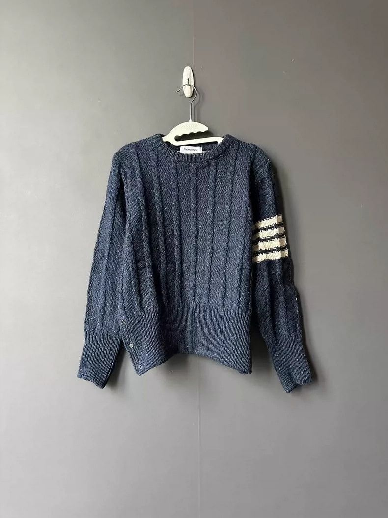 Thom Browne Thom Browne Blue sweater 2505-Nextarrow Size US M / EU 48-50 / 2 - 1 Thumbnail