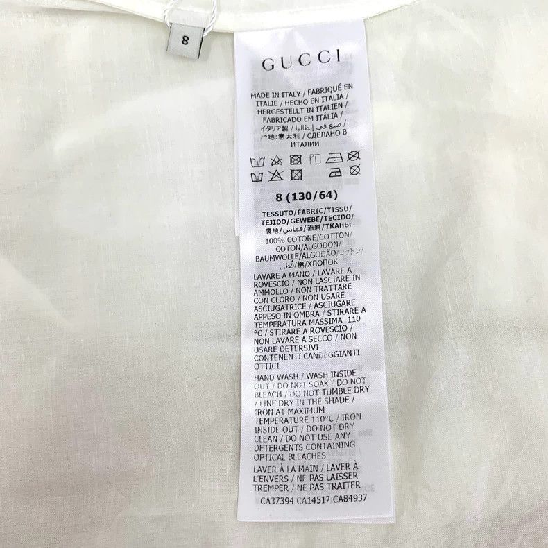 Gucci Gucci Size8 White striped cotton round neck single-breasted Size M / US 6-8 / IT 42-44 - 6 Thumbnail