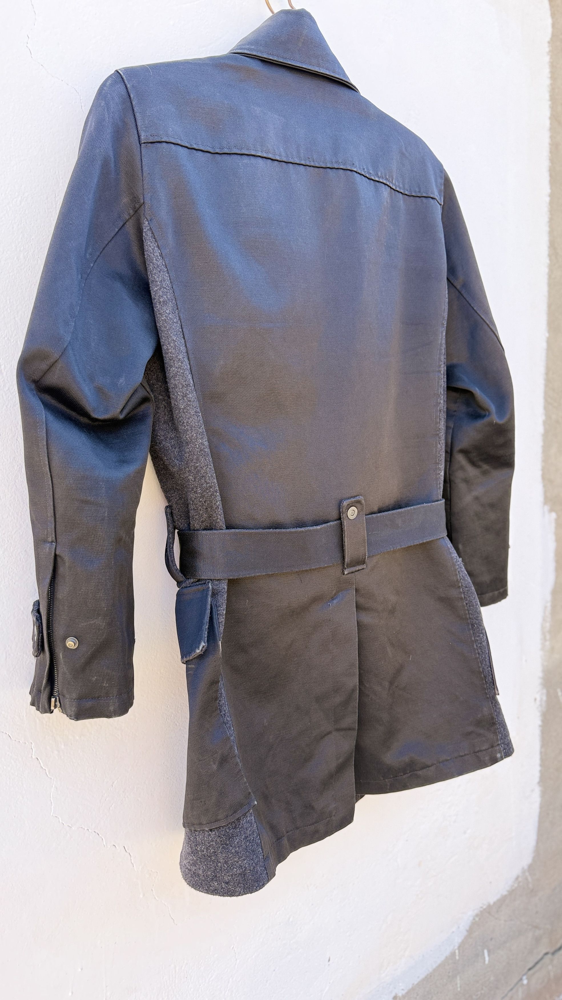Kenzo 🔥 Kenzo dark gothic style belted coat down jacket wool Size US L / EU 52-54 / 3 - 11 Thumbnail