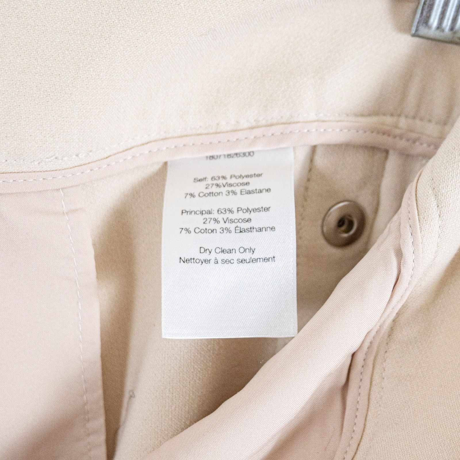 Veronica Beard Veronica Beard Side Buttons Trousers in cream beige size 10 Size 32" / US 10 / IT 46 - 7 Thumbnail