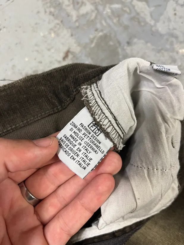 Just Cavalli × Vintage 1990s Cavalli Overprint Brown Velvet Pants Size US 32 / EU 48 - 10 Thumbnail