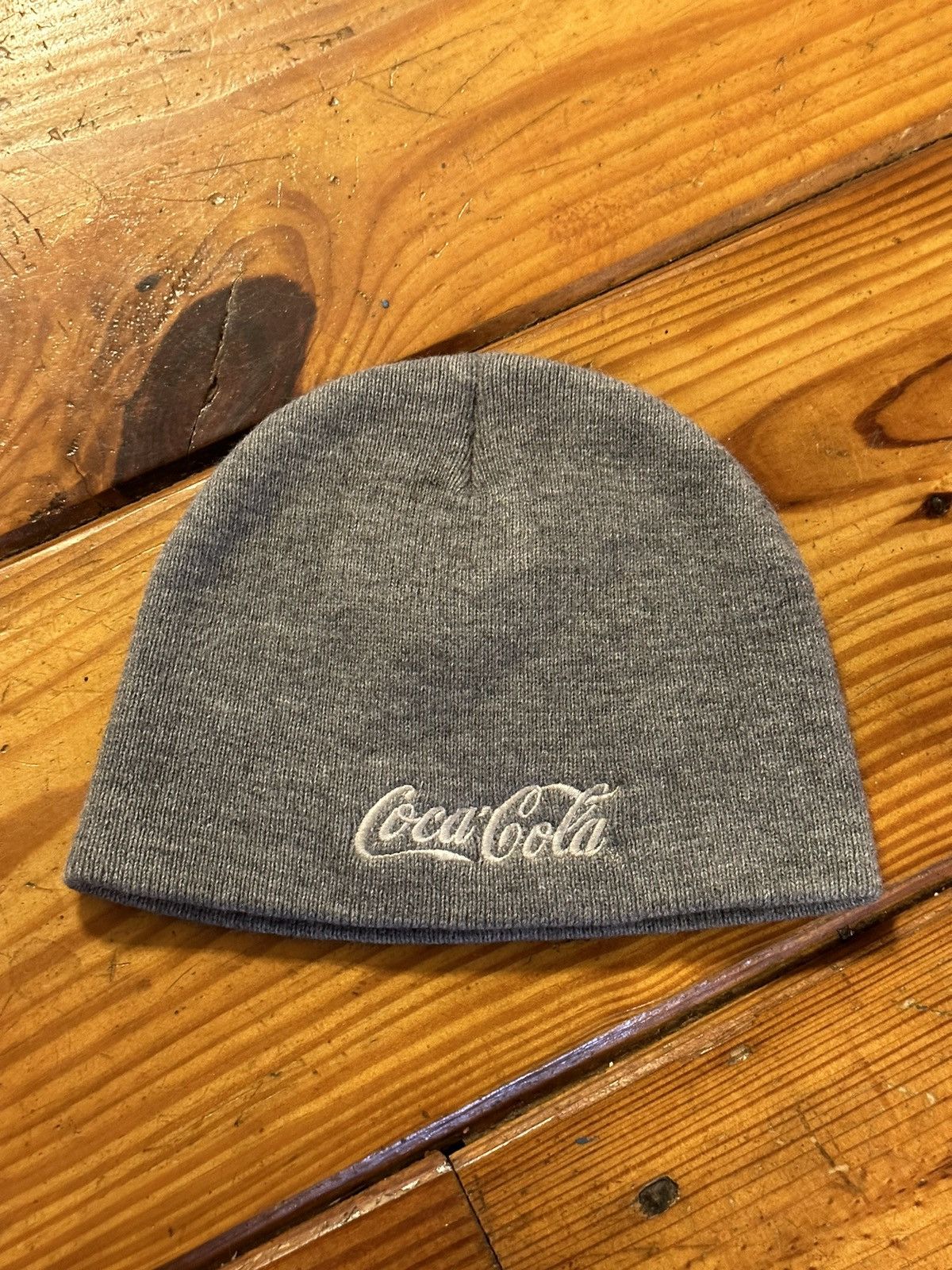 image of Coca Cola x Vintage Coca-Cola Skull Cap in Grey, Men's
