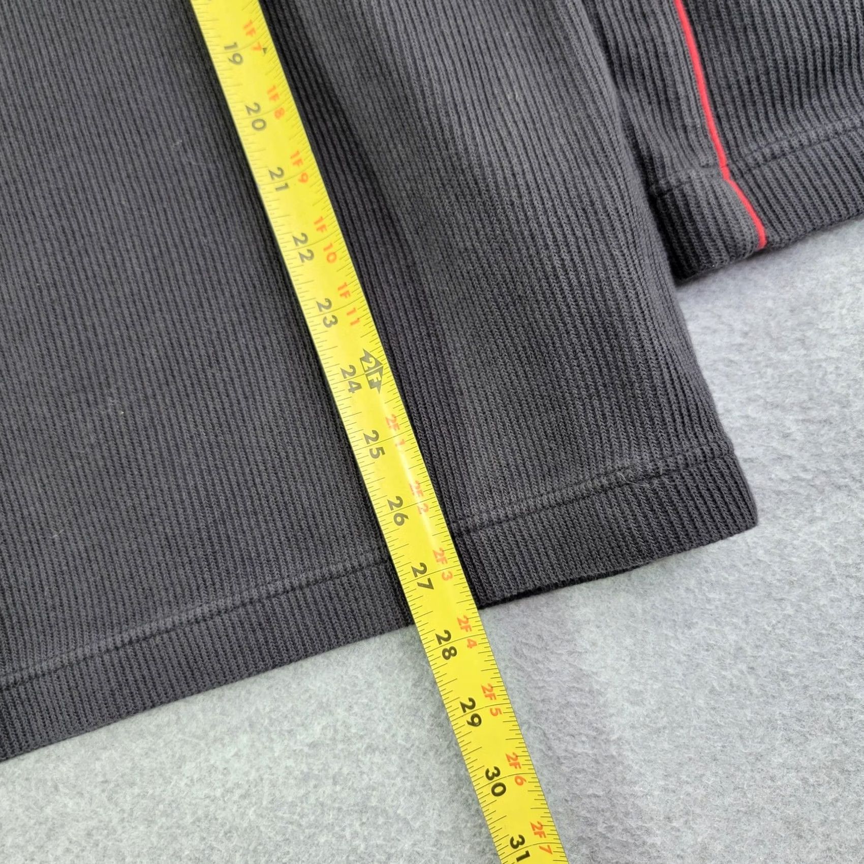 Nike Nike Sweater Mens XL Gray Mock Neck Waffle Knit 1/4 Zip Pullover Size US XL / EU 56 / 4 - 5 Thumbnail