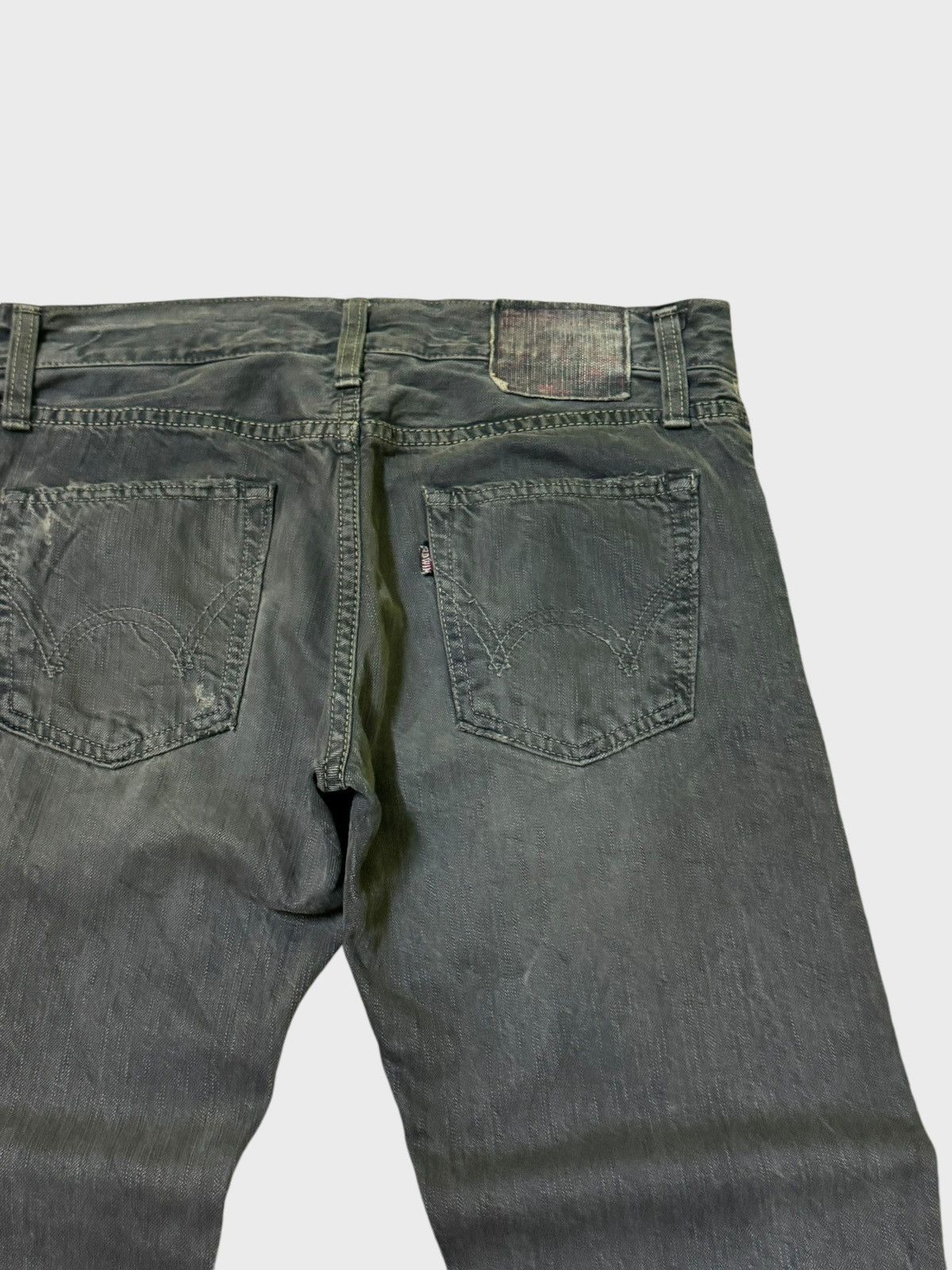 Edwin × Hysteric Glamour Vintage Edwin 502 Studs Skull Distressed Denim Size US 30 / EU 46 - 14 Thumbnail