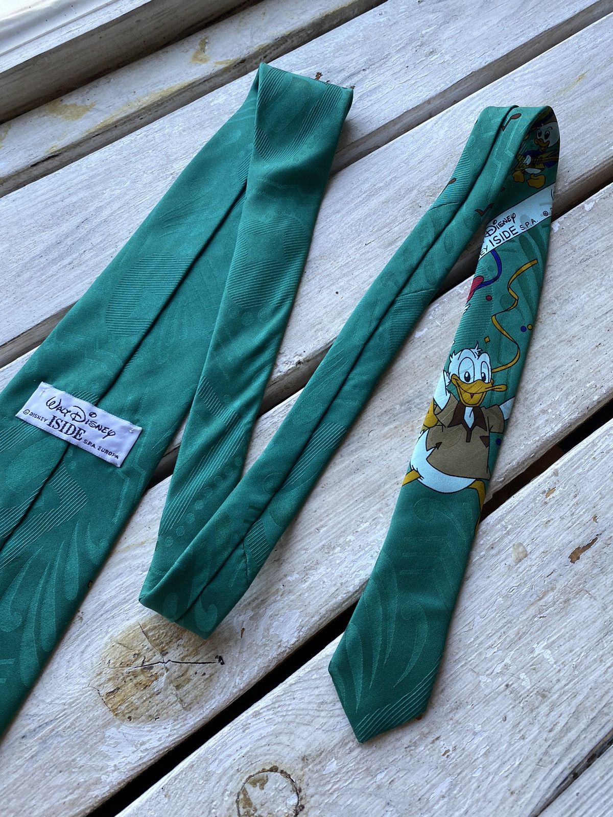 Cartoon Network × Disney × Vintage Vintage rare 1987 Duck Tales Disney Silk Necktie Size ONE SIZE - 7 Thumbnail