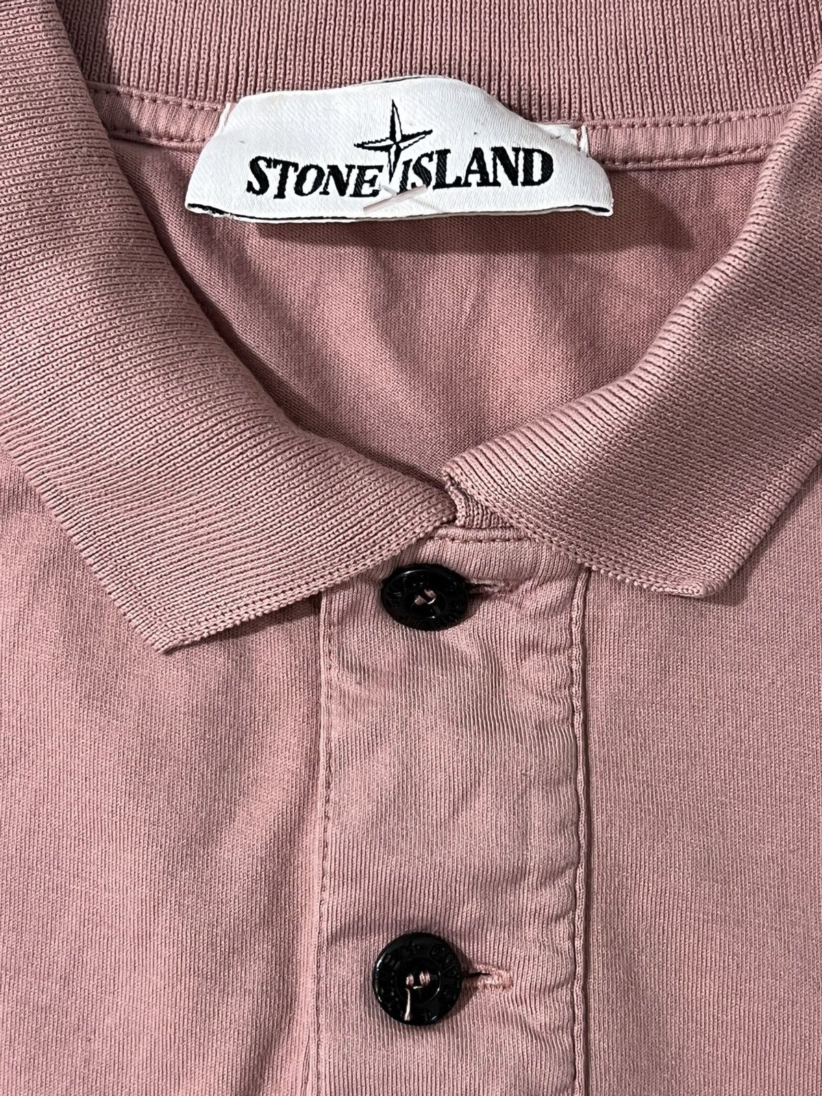 Stone Island Stone Island Slim Fit Polo Pink Size US M / EU 48-50 / 2 - 2 Thumbnail