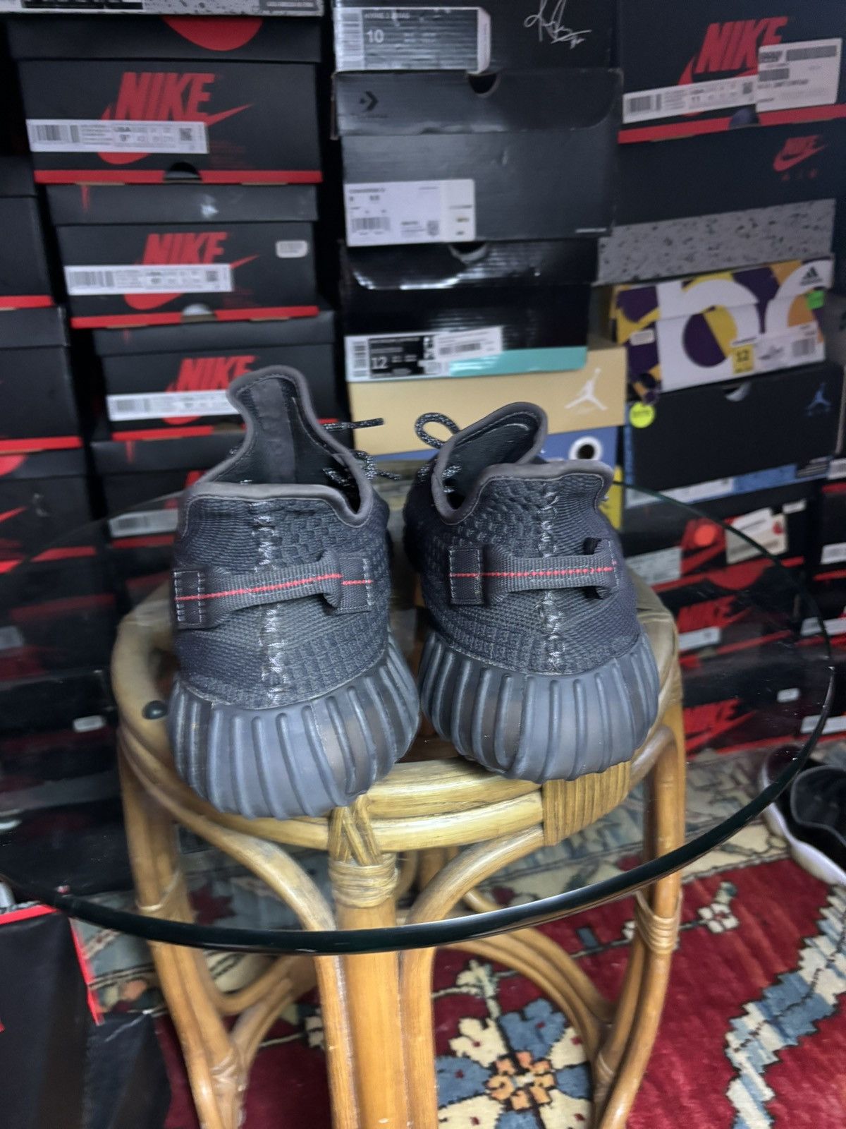 Adidas Yeezy 350 v2 black non-reflective size 14 Size US 14 / EU 47 - 4 Thumbnail