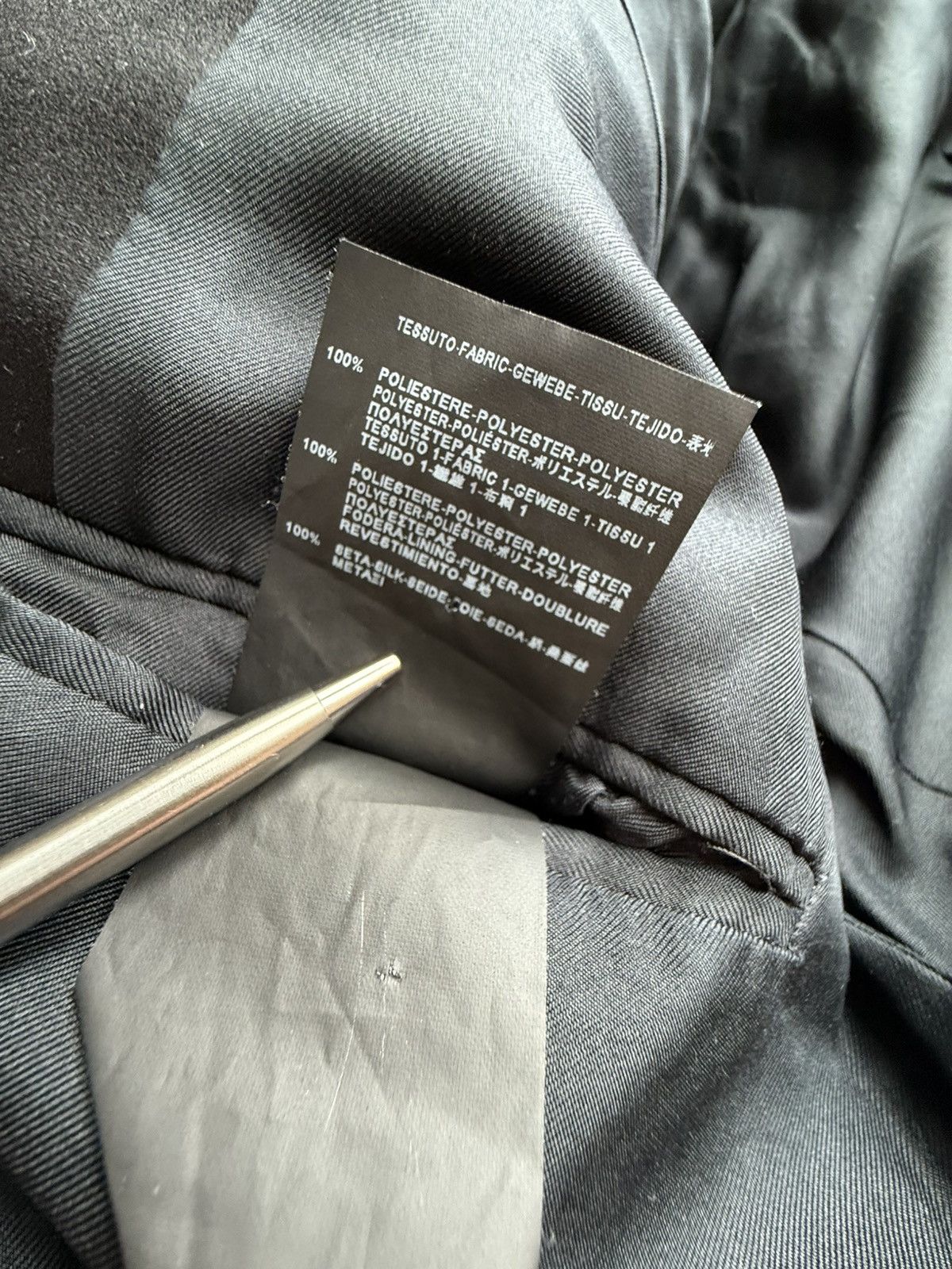 Hedi Slimane × Saint Laurent Paris SS14 Saint Laurent Babycat Le Smoking tuxedo jacket Hedi Size 36R - 22 Thumbnail