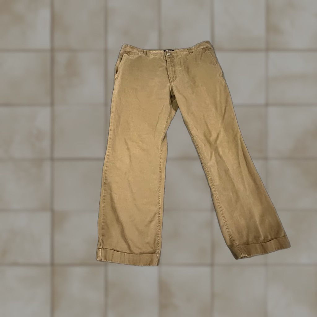 Bonobos Bonobos Pants Mens 36x30 Brown Canvas Chino Cuffed Straight Leg Cotton Casual Business Size US 36 / EU 52 - 1 Thumbnail