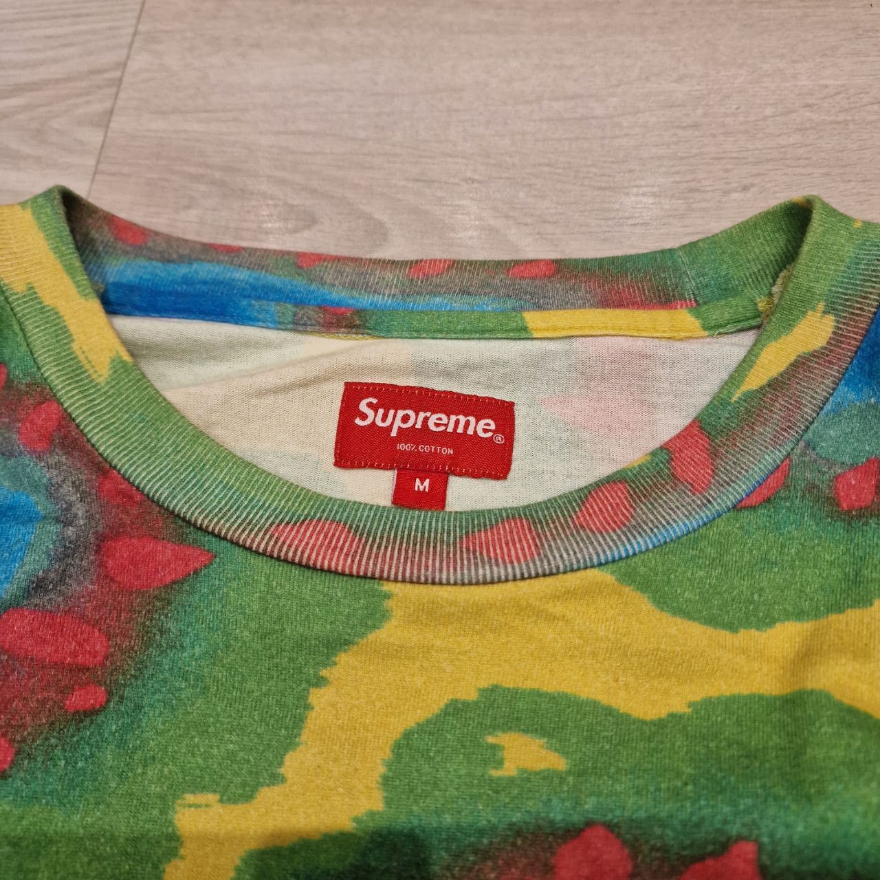 Supreme Supreme Painted Flowers L/S T-Shirt | Grailed