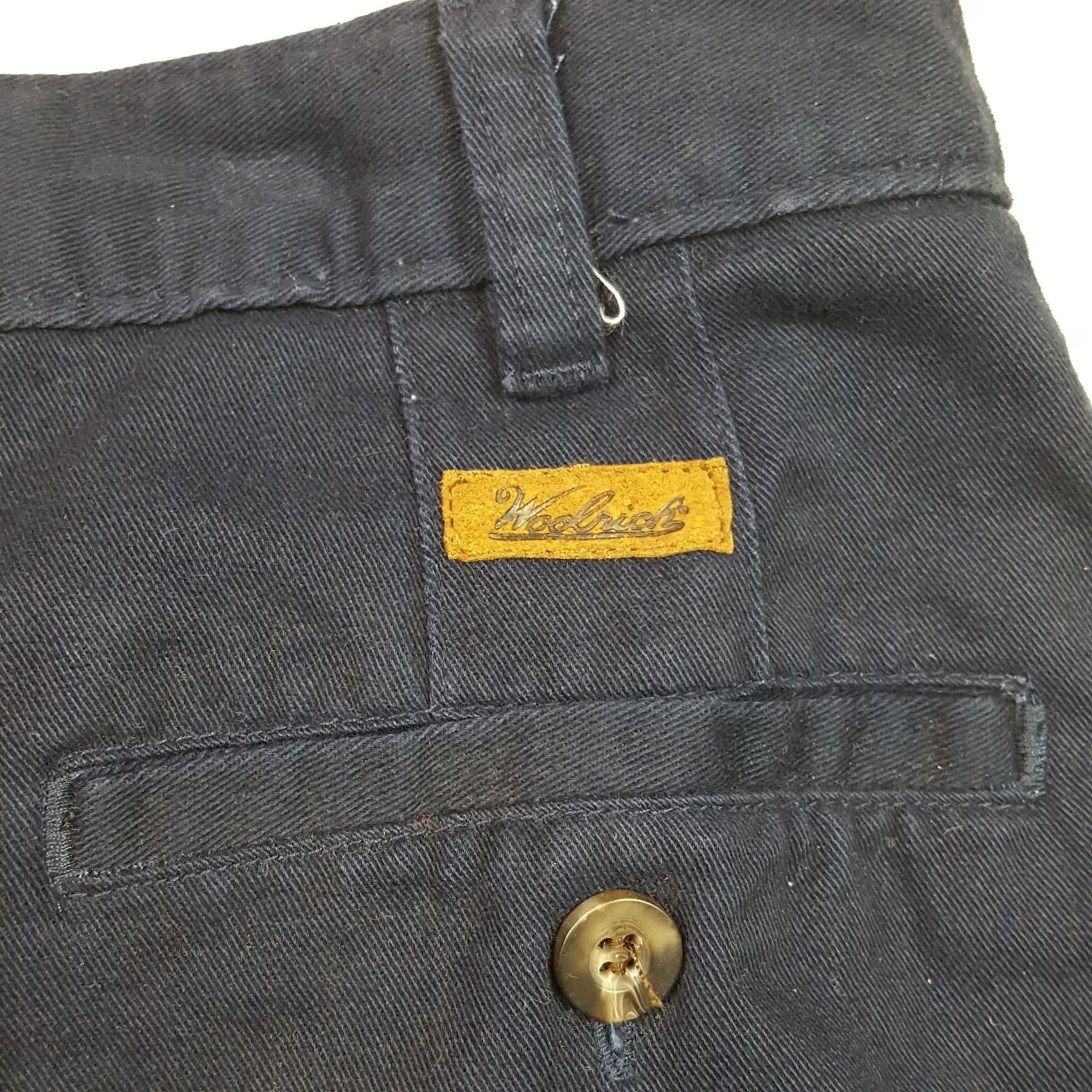 Vintage VTG Woolrich Golf Size 52" Navy Blue Big & Tall Chino Tennis Dress Shorts Size US 36 / EU 52 - 6 Thumbnail