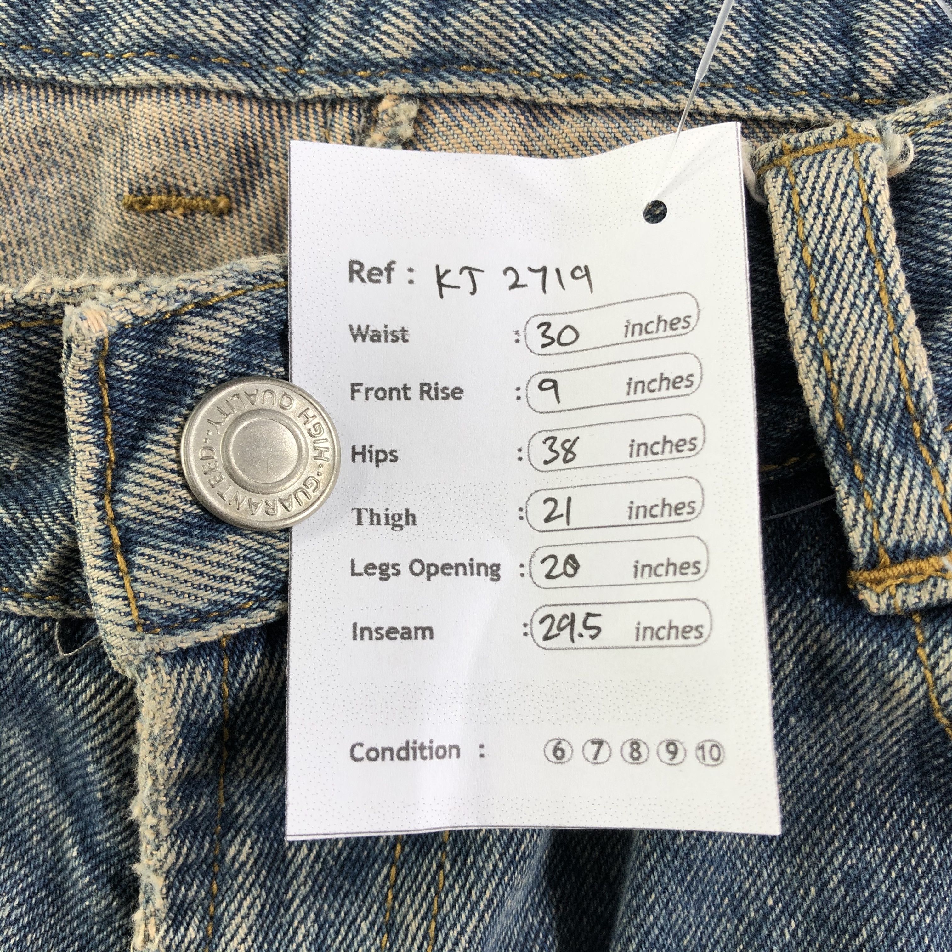 Japanese Brand Vintage Japanese Brand Flared Jeans Ripped Denim Size US 30 / EU 46 - 9 Thumbnail