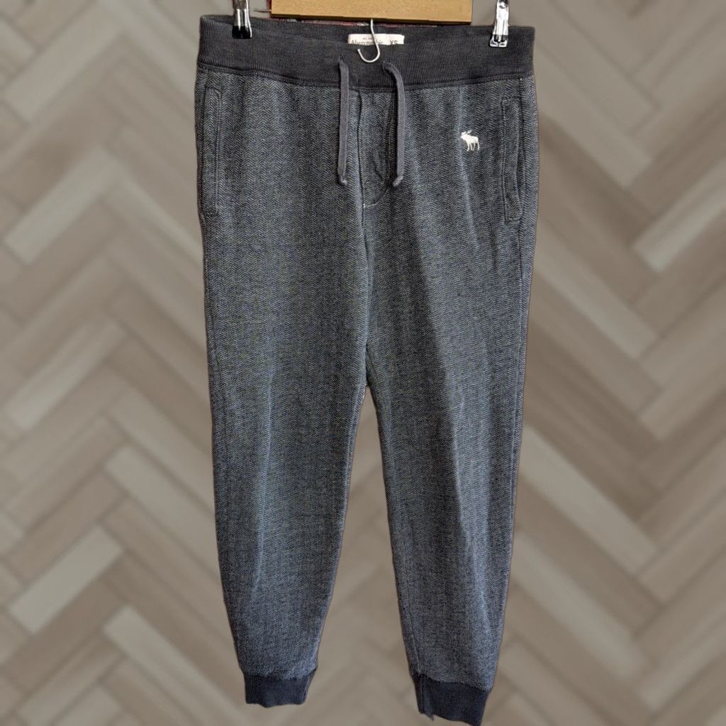 Abercrombie & Fitch Abercrombie & Fitch | Gray Mid Rise Jogger Leg Sweatpants | Men's XS Pants Size US 27 - 1 Thumbnail