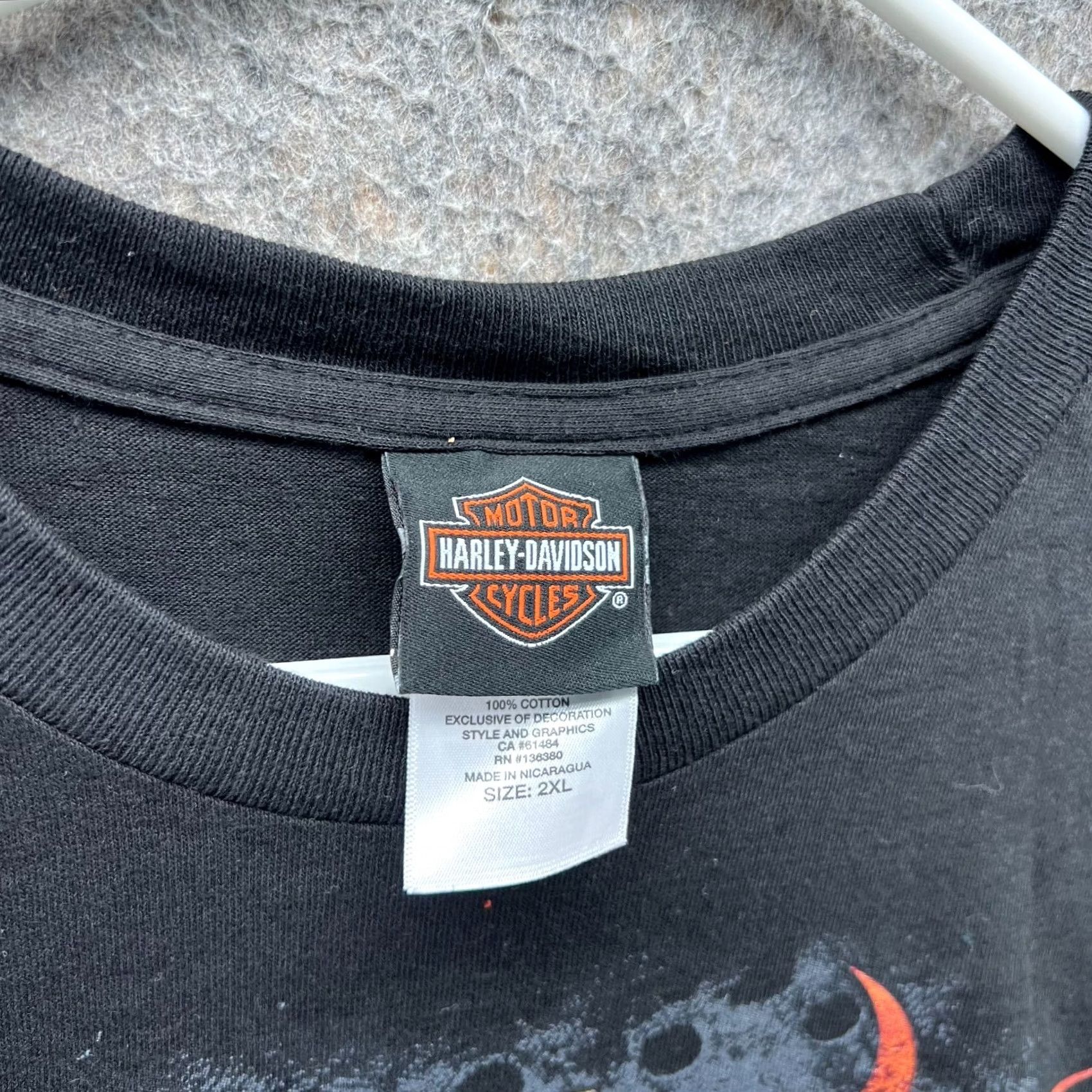 Harley Davidson Harley-Davidson Shirt Men 2XL Black Crewneck Short Sleeve Logo Motorcycle 2018 Vintage No N/A Size US XXL / EU 58 / 5 - 4 Thumbnail