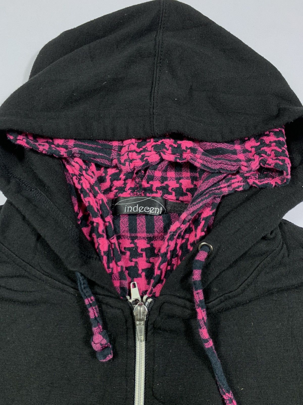 Japanese Brand Vintage Indecent Double Layer zip hoodie Size US M / EU 48-50 / 2 - 5 Thumbnail