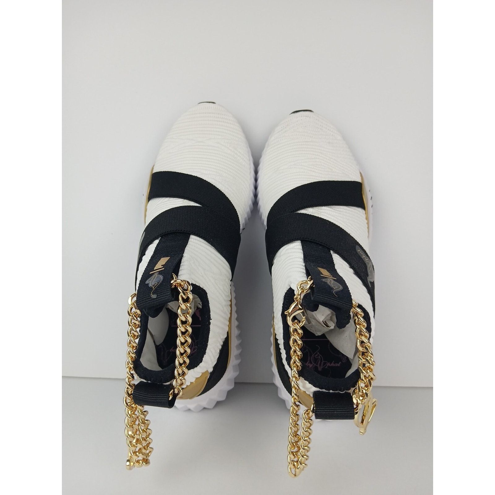 Puma Puma Baby Phat X Defy Mid Women Sz 6.5 White/Blk Shoes Size US 6.5 / IT 36.5 - 12 Thumbnail