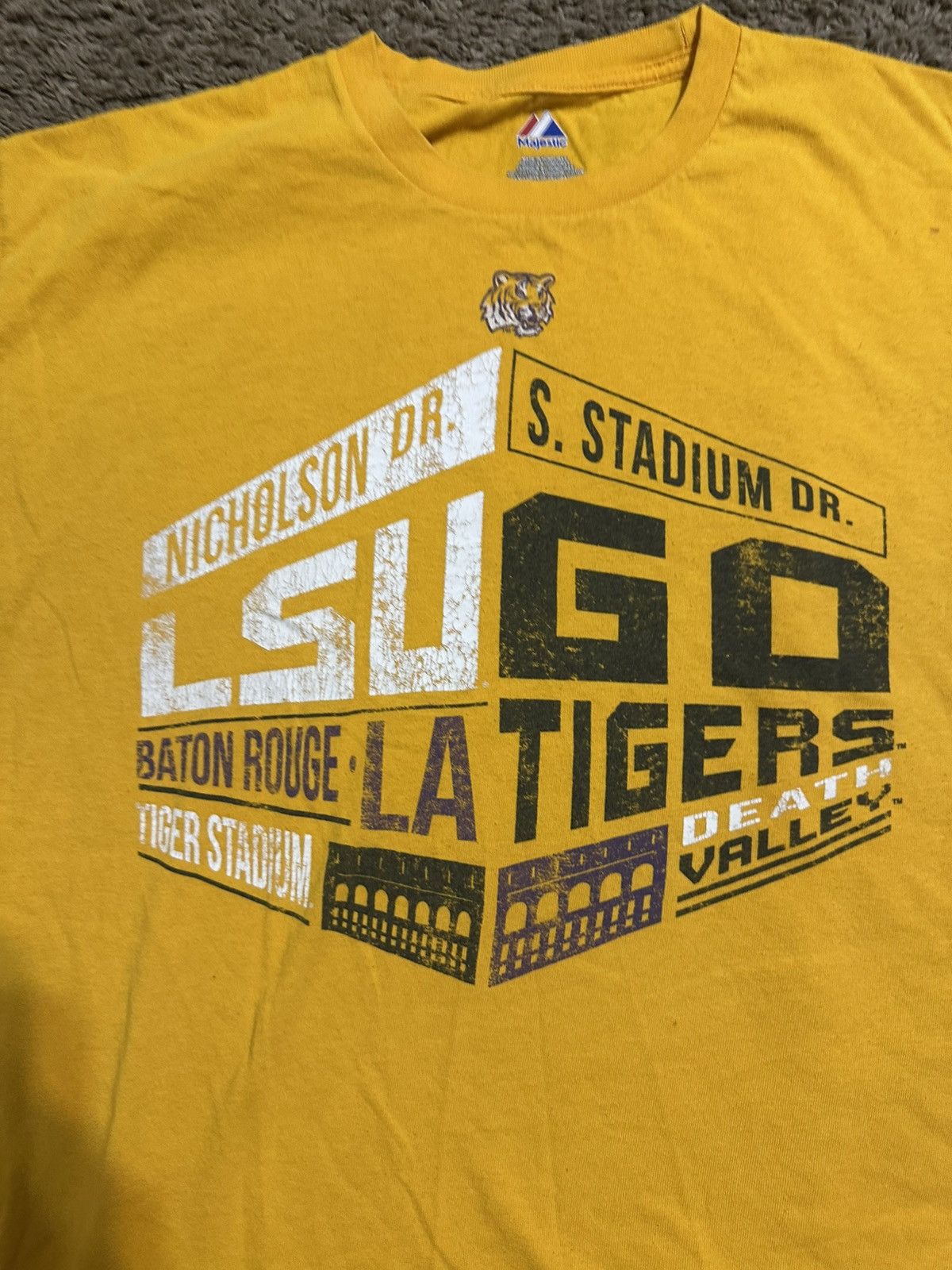 NCAA Vintage NCAA LSU tigers “triple yellow” shirt 00s size XL Size US XL / EU 56 / 4 - 2 Thumbnail