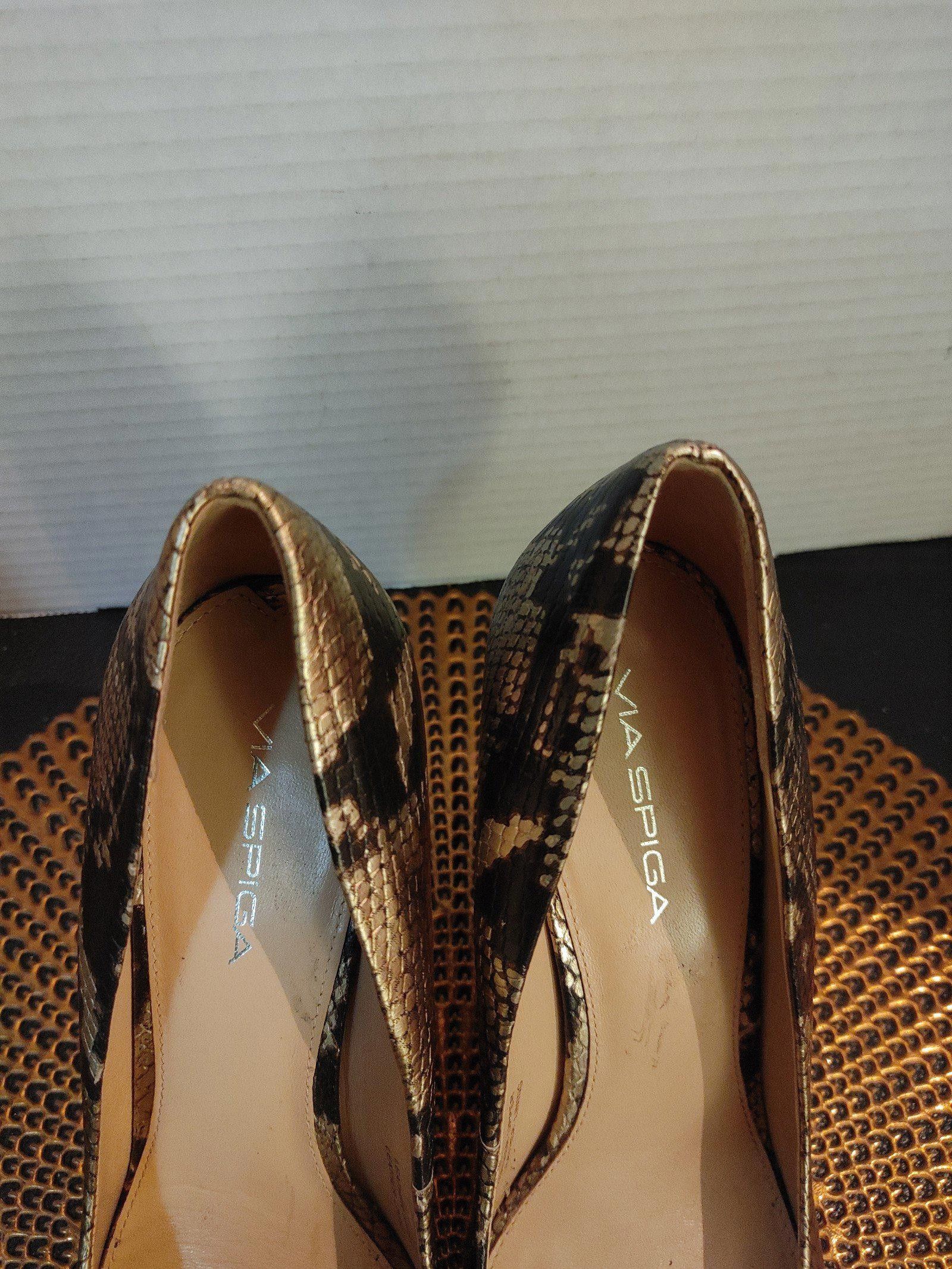 Designer Via Spiga Leather Heels Size 9.5M Size US 9.5 / IT 39.5 - 3 Thumbnail