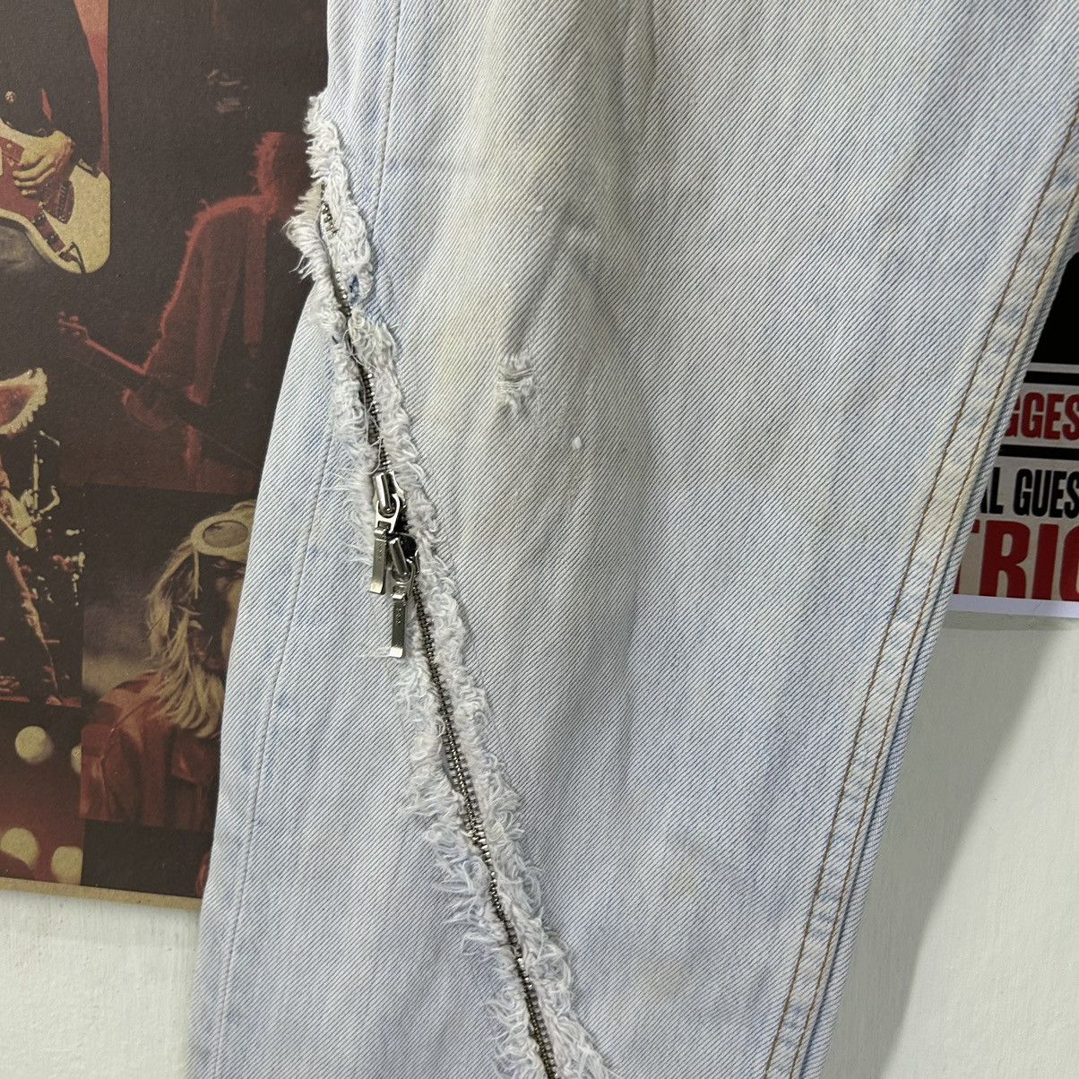 Levi's Vintage Levi’s 524 USA Punk Zipped Custom Rare Design Denim Size US 29 - 6 Thumbnail