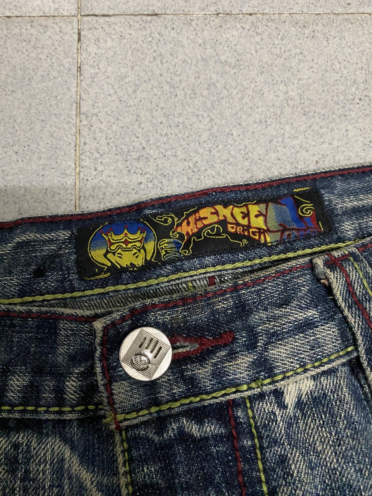 Japanese Brand × Vintage Vintage Miskeen Wideleg Denim Jeans Size US 38 / EU 54 - 8 Thumbnail