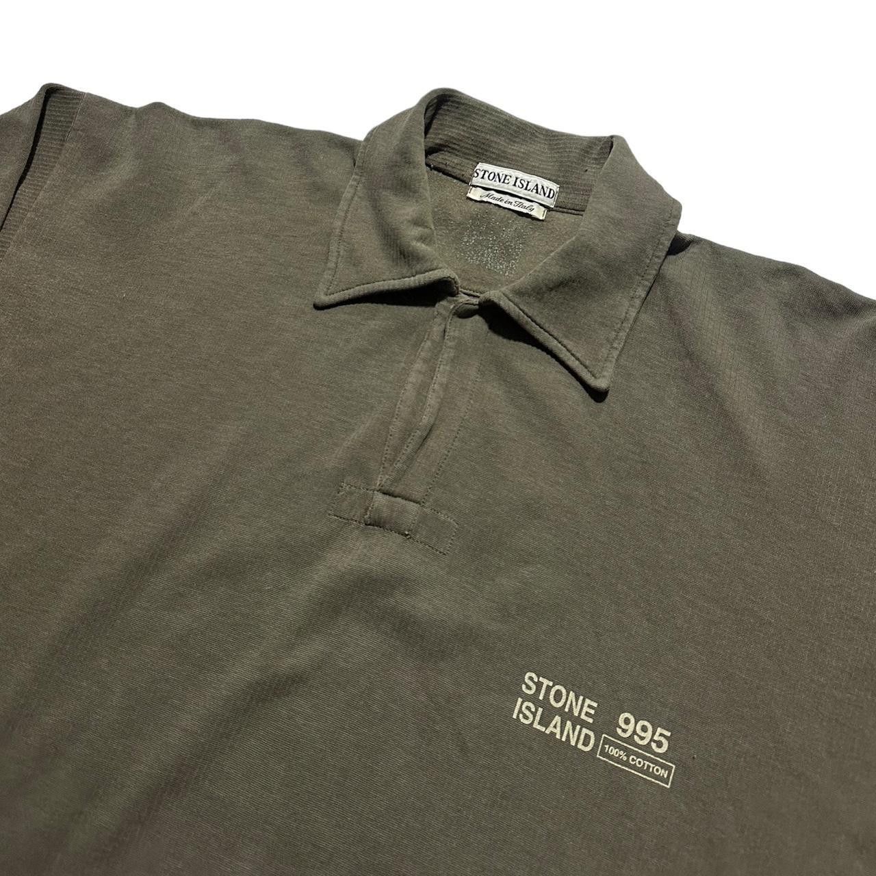 Stone Island Stone Island Pullover Long Sleeved Polo Shirt S/S 1995 Size US L / EU 52-54 / 3 - 3 Thumbnail