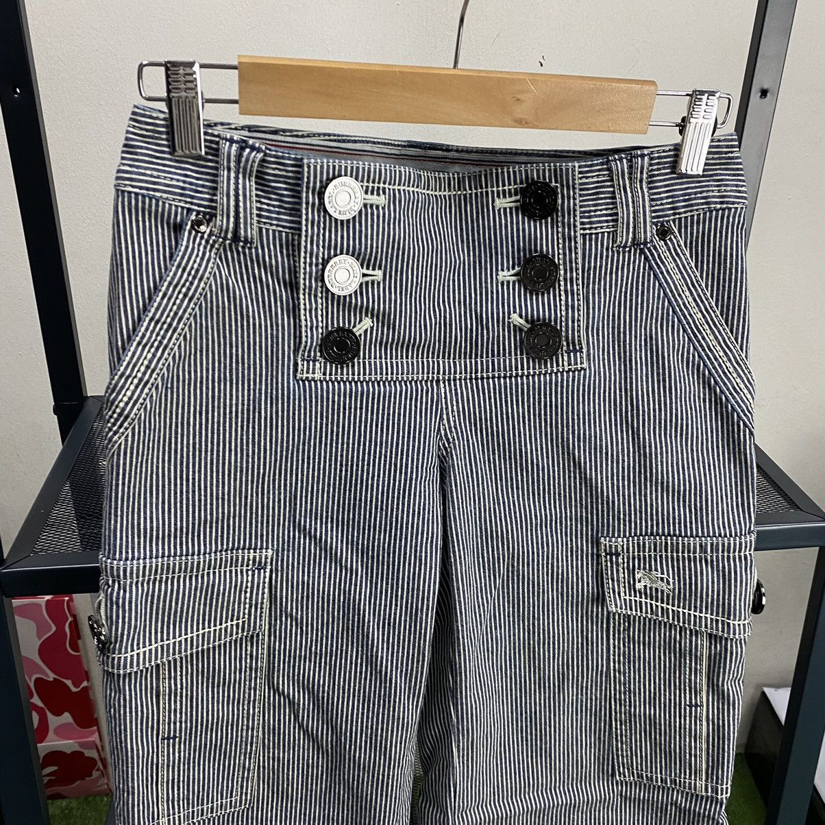 Burberry BURBERRY BLUE LABEL FLARE HICKORY CARGO PANTS MULTIPOCKET Size 30" / US 8 / IT 44 - 3 Thumbnail