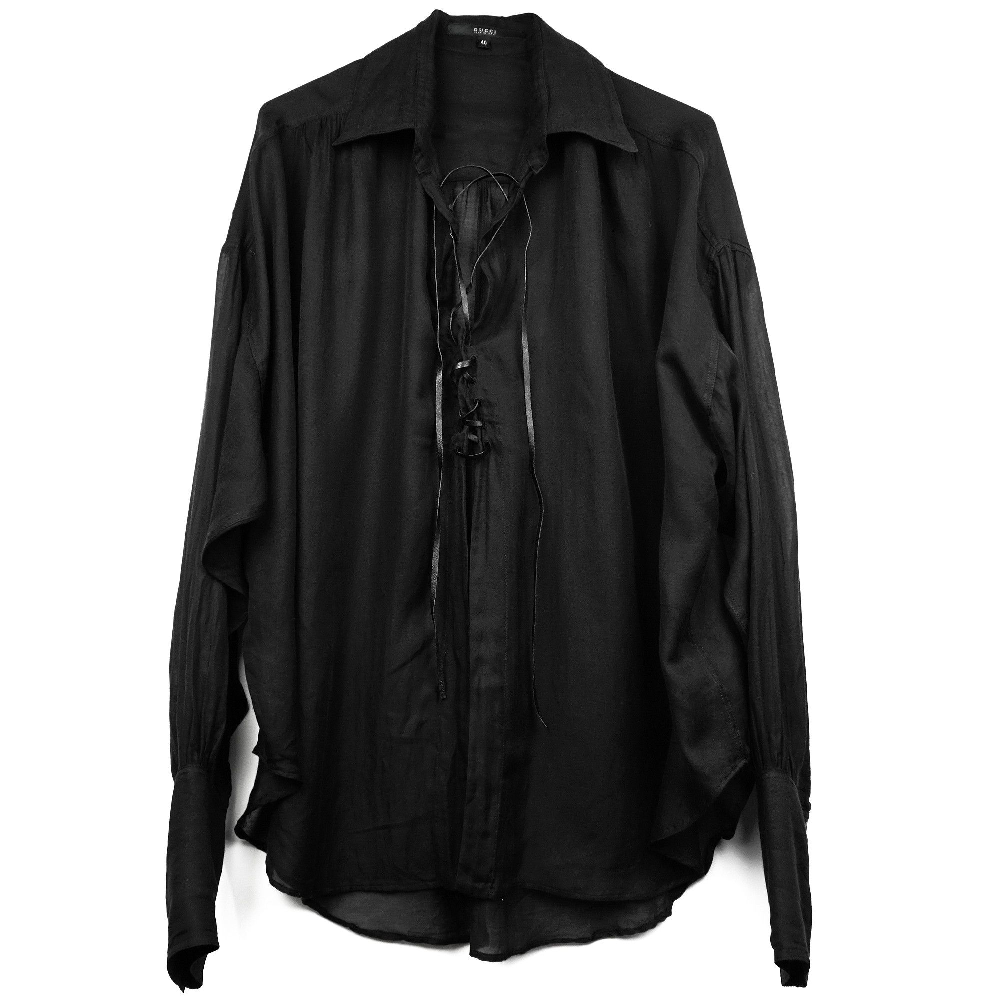 F/W 1995 Gucci by Tom Ford Purple Leather Zip Cropped Top