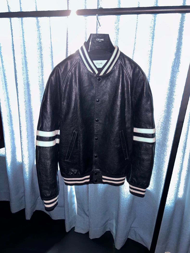 Celine Celine 21FW Cowhide Black and White Oversized Baseball Jack Size US S / EU 44-46 / 1 - 1 Thumbnail