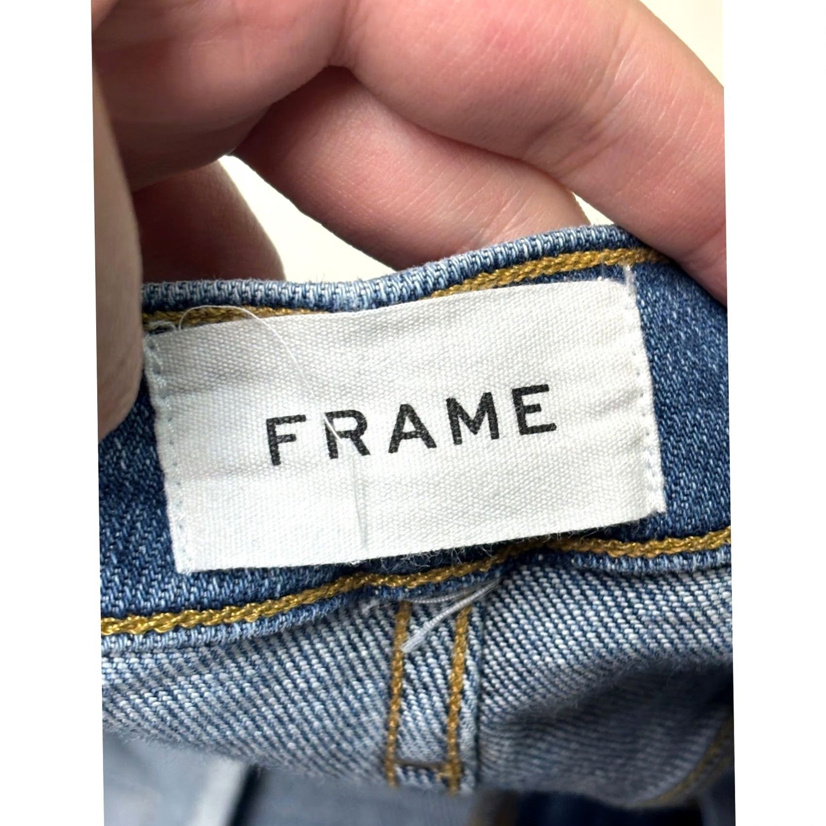 Frame FRAME Le Beau Rips jeans Straight Jeans Women 30X28 Medium Blue Distressed Slim 5-Pocket Zipper Button Mens? Womens? Size 30" / US 8 / IT 44 - 5 Thumbnail