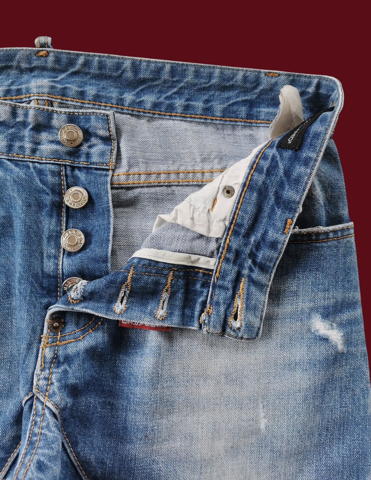 Dsquared2 Y2K Dsquared2 Punk Opium Vintage Jeans Made in Italy Size US 32 / EU 48 - 4 Thumbnail